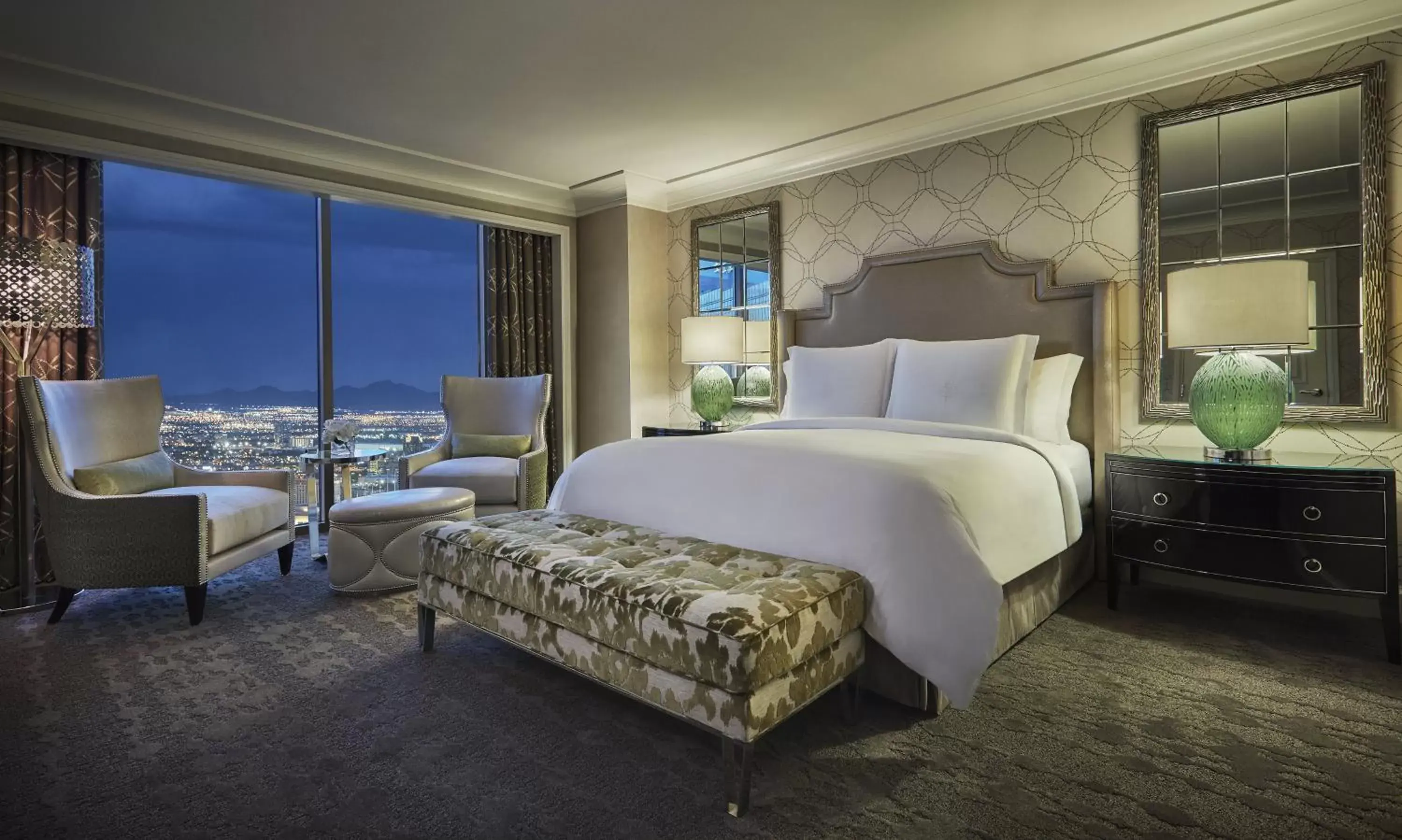 One Bedroom Suite with Strip View in Four Seasons Hotel Las Vegas