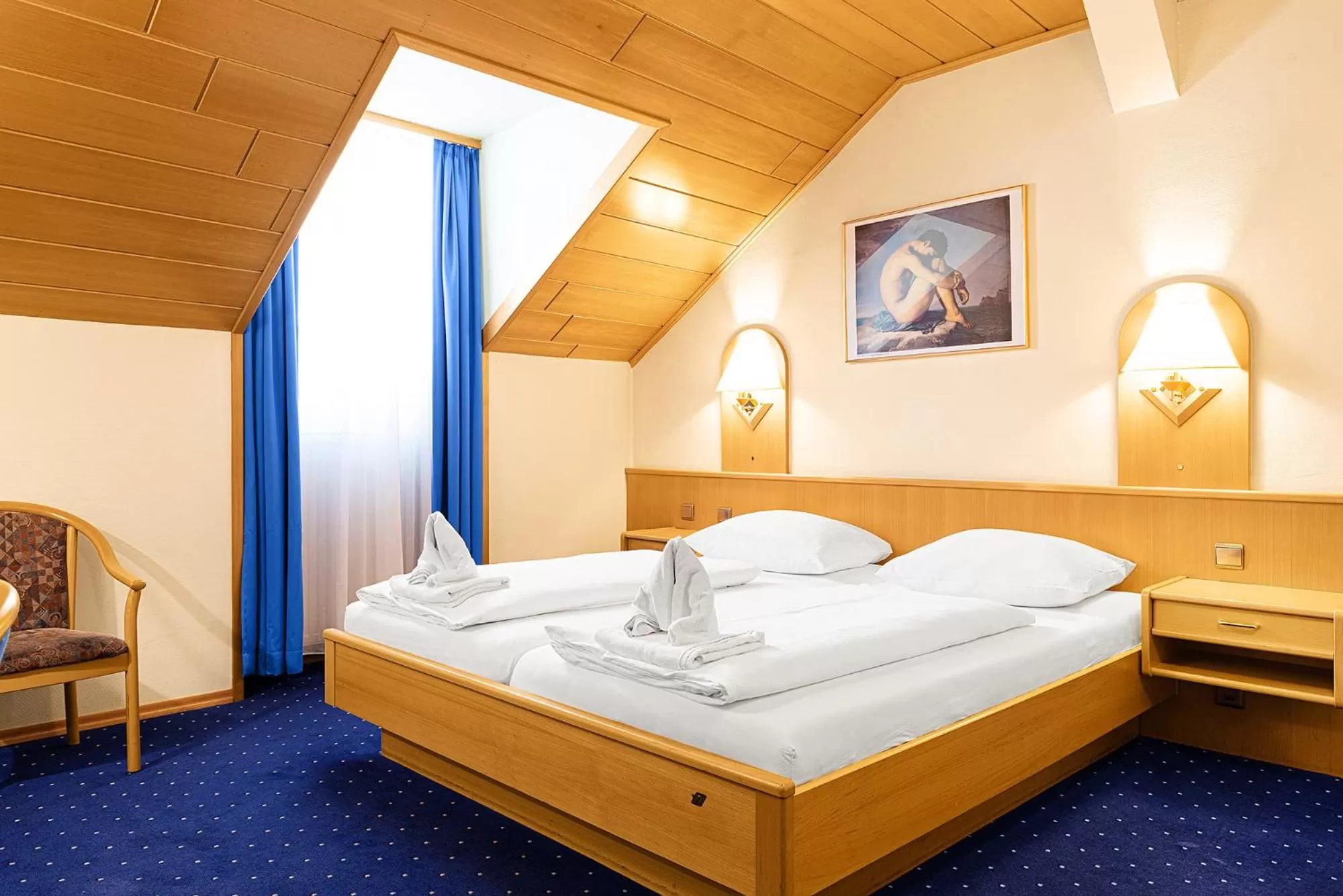 Photo of the whole room, Bed in Hotel-Pension Wild