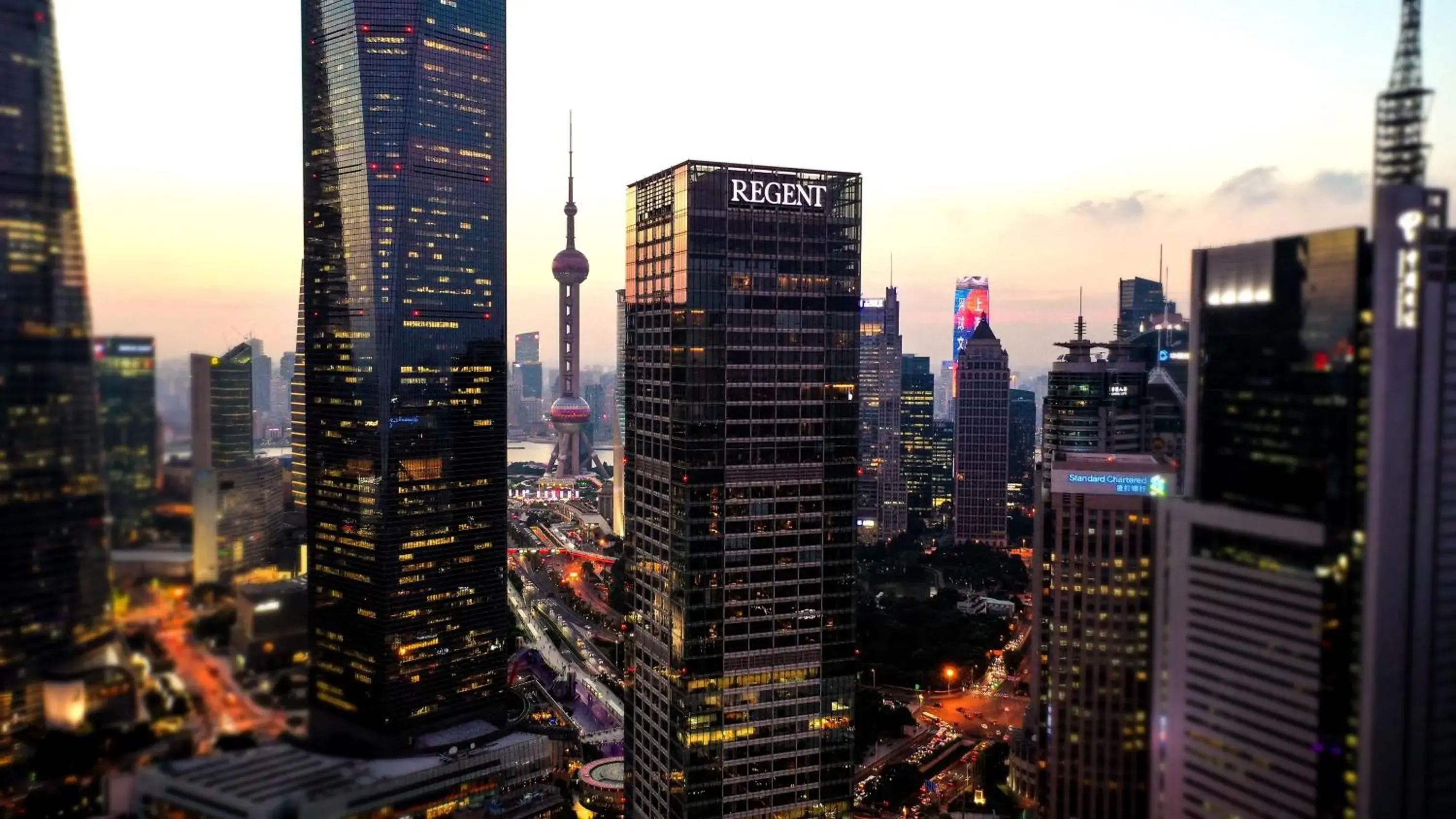 Bird's eye view in Regent Shanghai Pudong Bird's eye view in Regent Shanghai Pudong