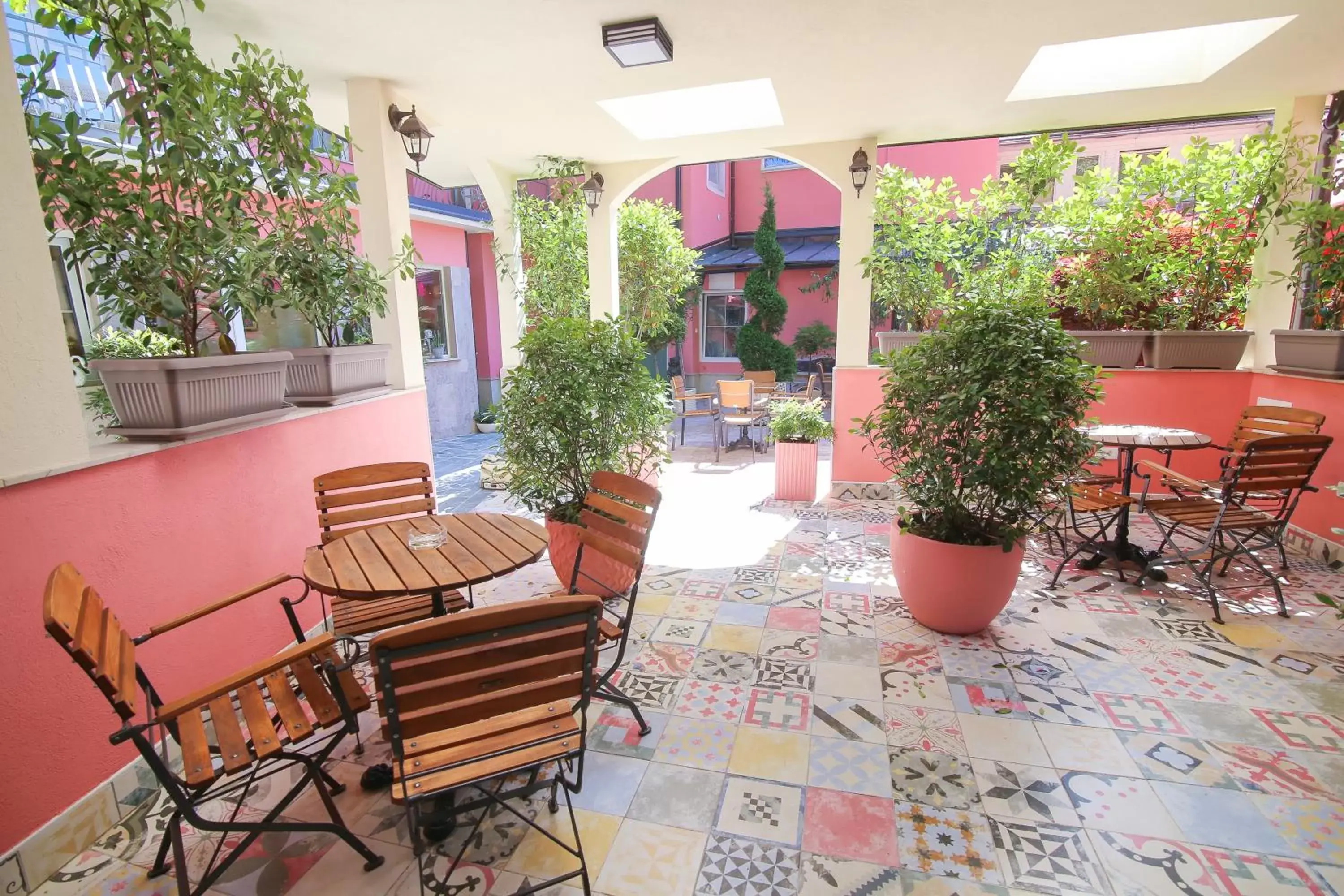 Patio in Boutique Hotel Asteria