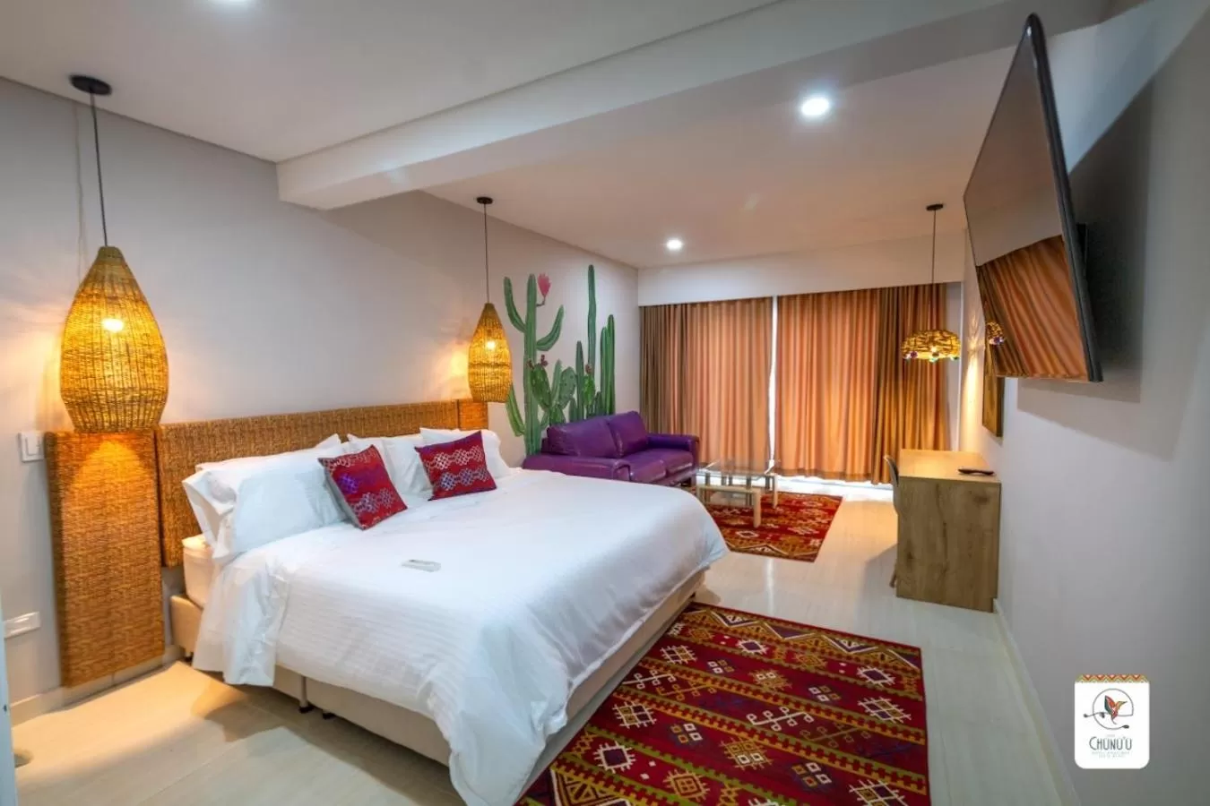 Bed in Hotel Boutique Casa chunuu Santa Marta