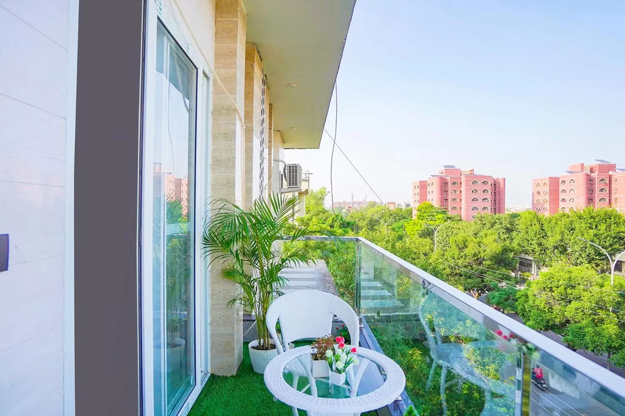 Balcony/Terrace in FabHotel Hexa Noida Sector 56 Balcony/Terrace in FabHotel Hexa Noida Sector 56