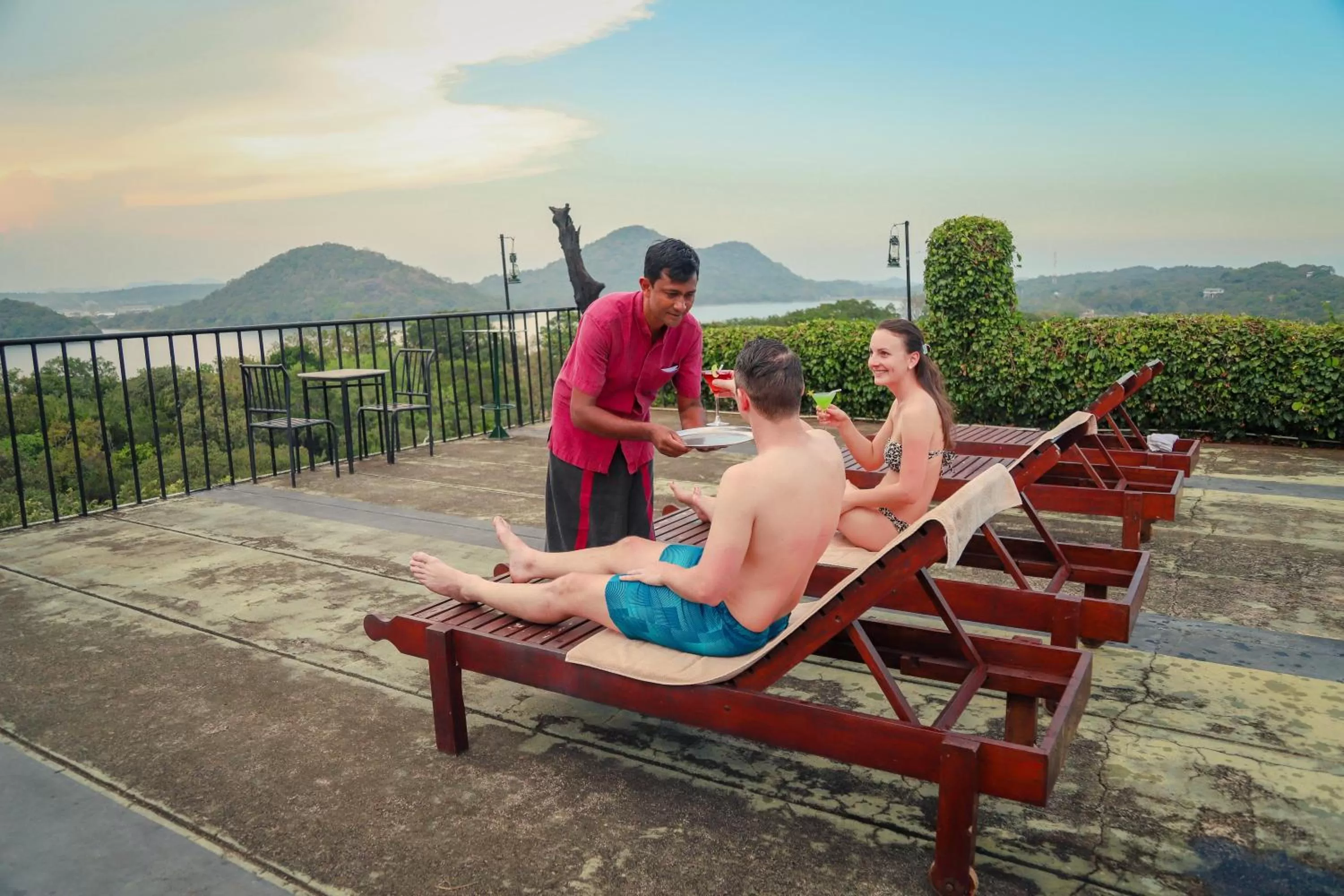 Balcony/Terrace in Giritale Hotel
