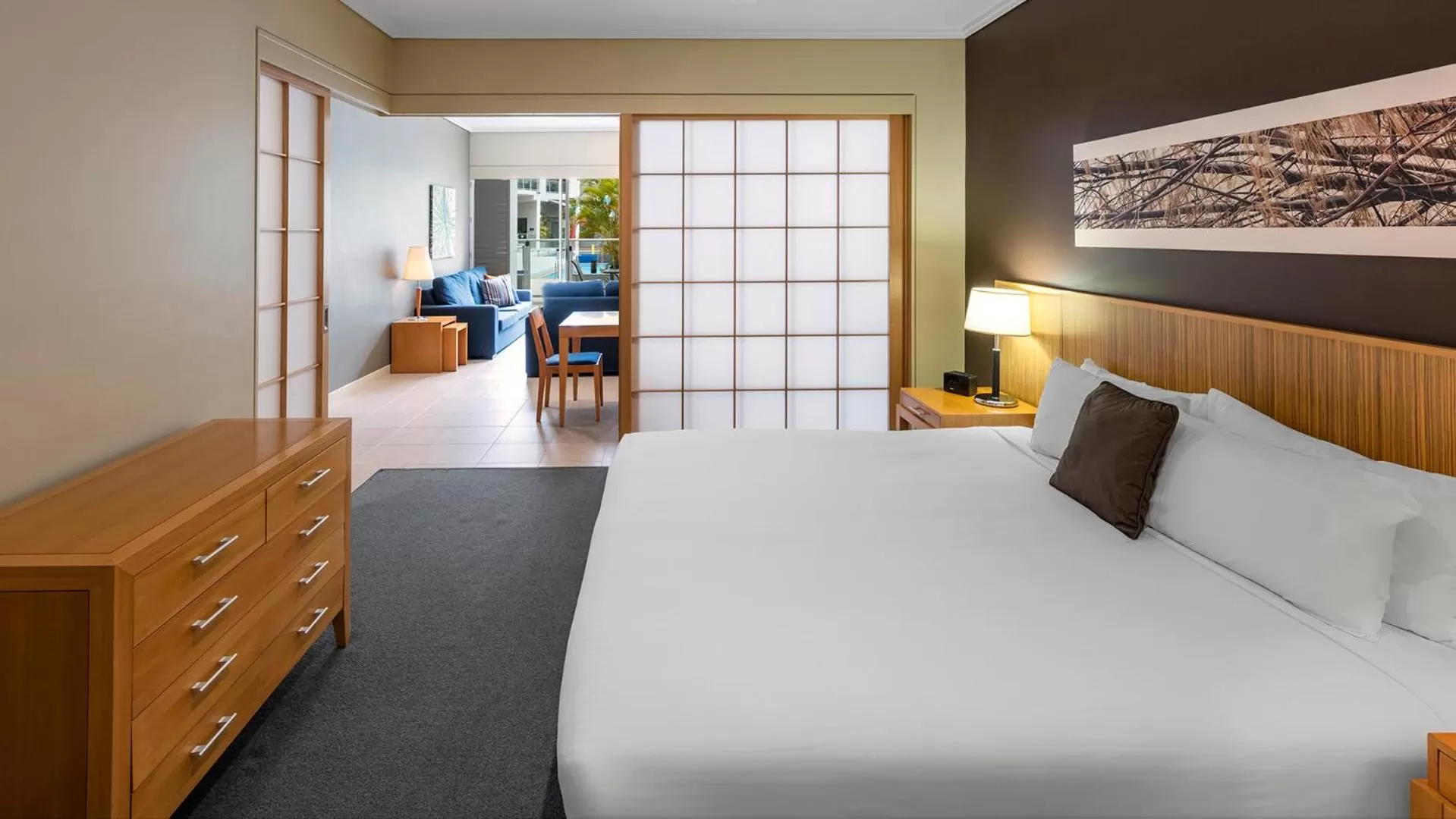 Bedroom, Bed in Oaks Hervey Bay Resort and Spa