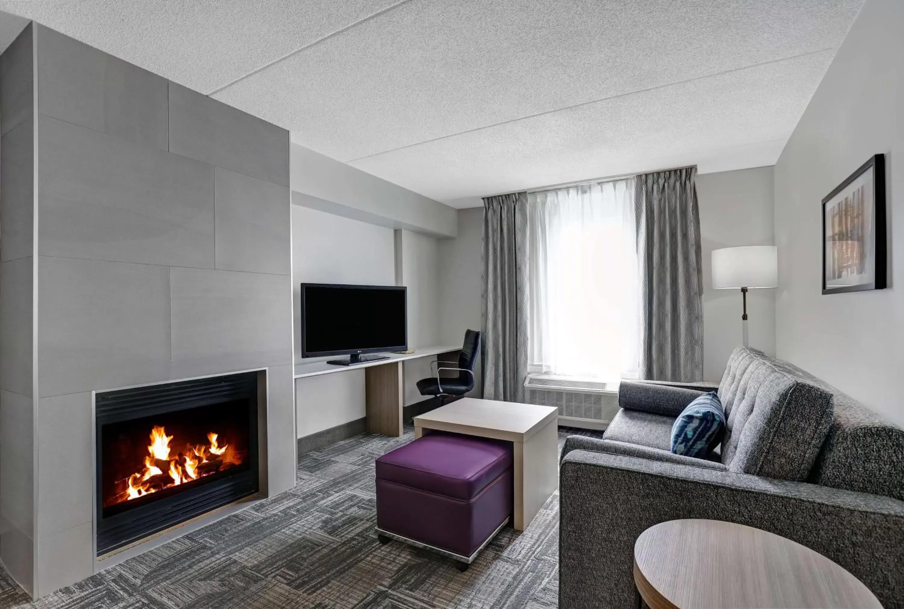 Living room, TV/Entertainment Center in Homewood Suites by Hilton London Ontario