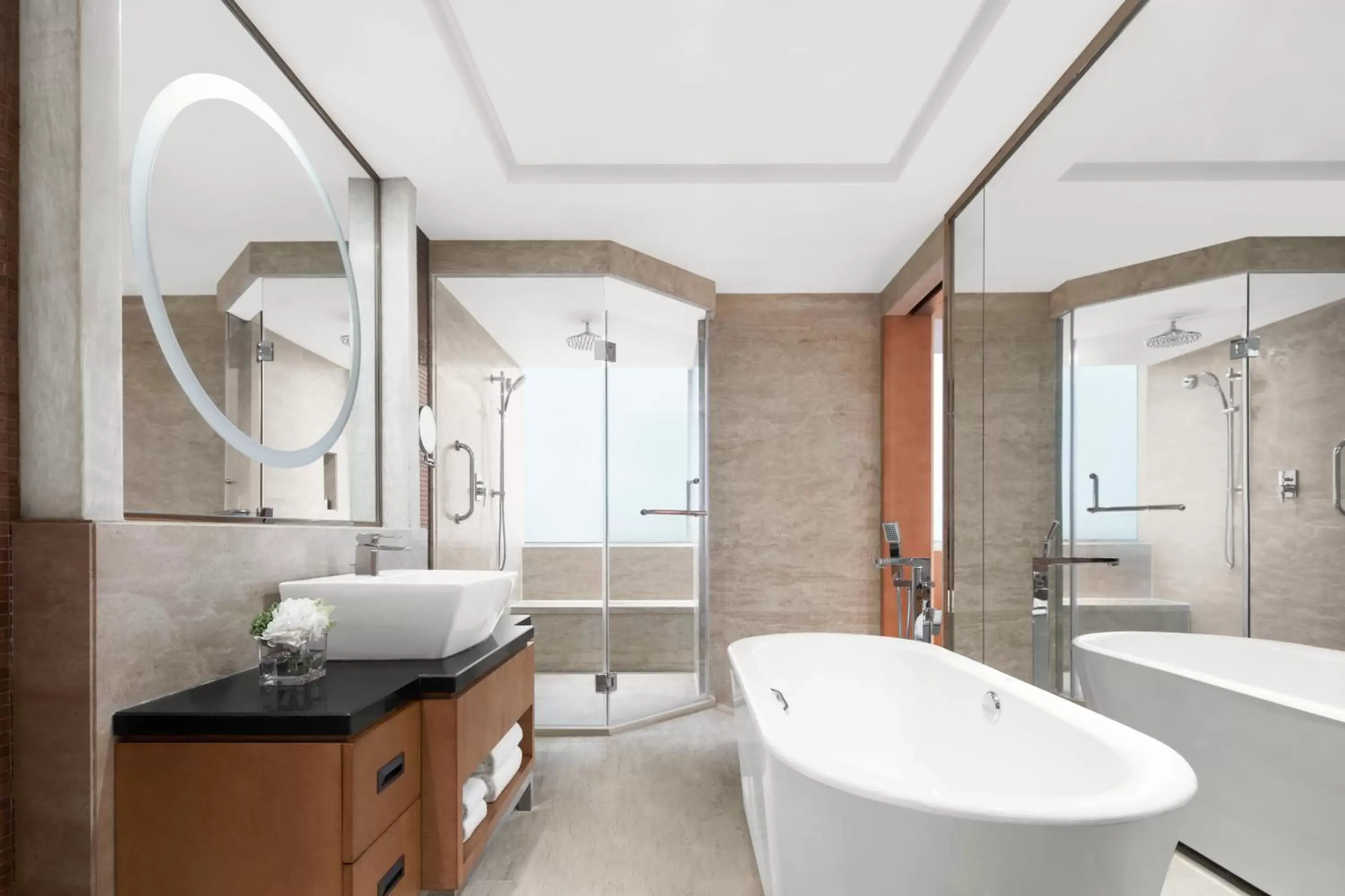 Shower, Bathroom in Suzhou Marriott Hotel