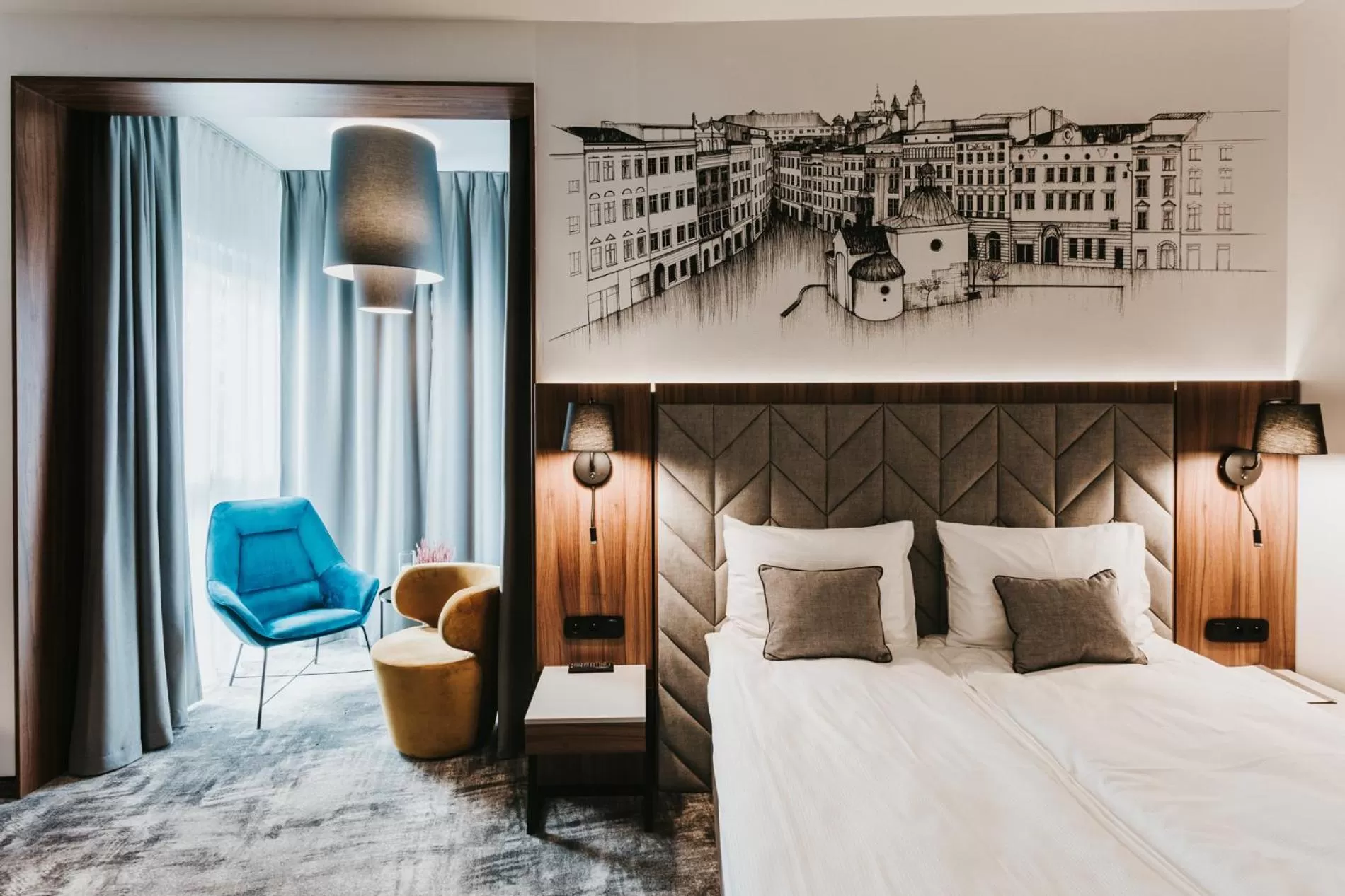 Bed in Focus Hotel Premium Kraków