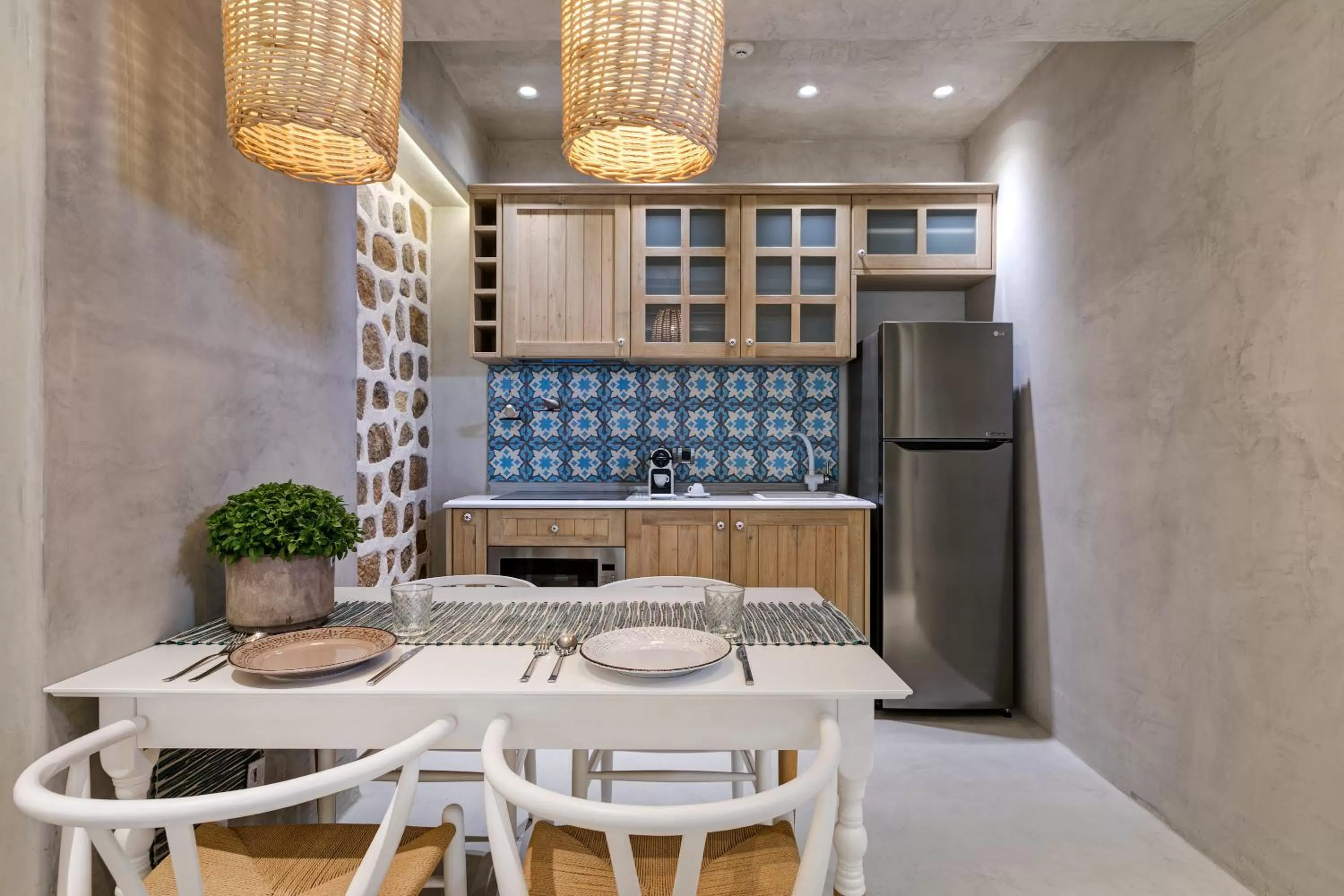 Kitchen or kitchenette in Estia Boutique Apartments