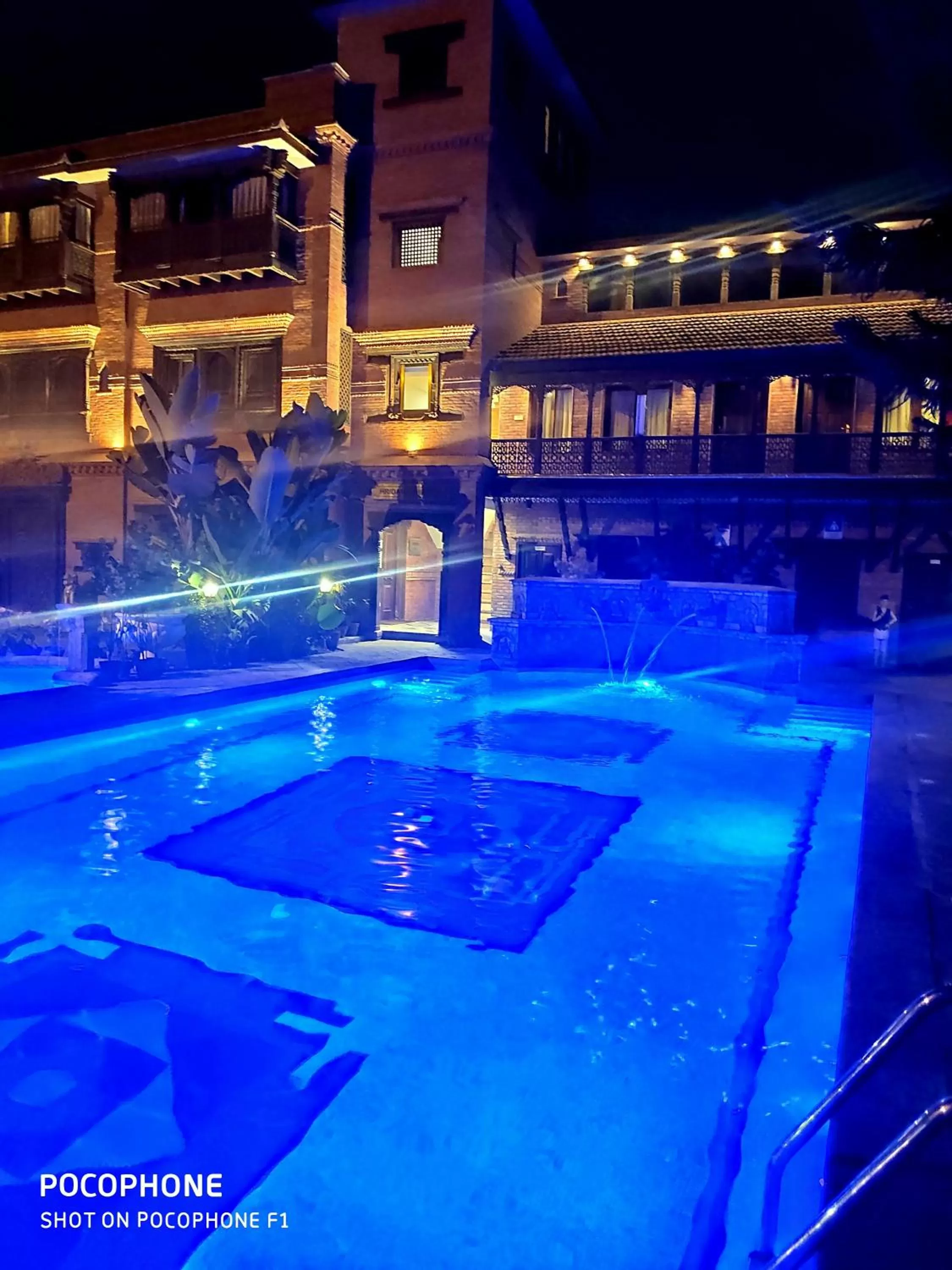 Swimming pool in Hotel Manaslu