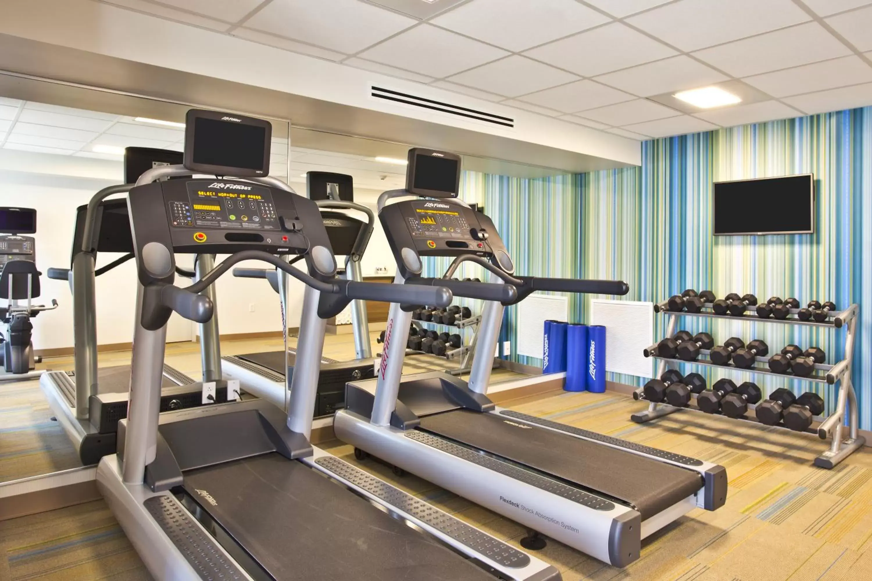 Fitness centre/facilities, Fitness Center/Facilities in Holiday Inn Express Boston-Waltham, an IHG Hotel