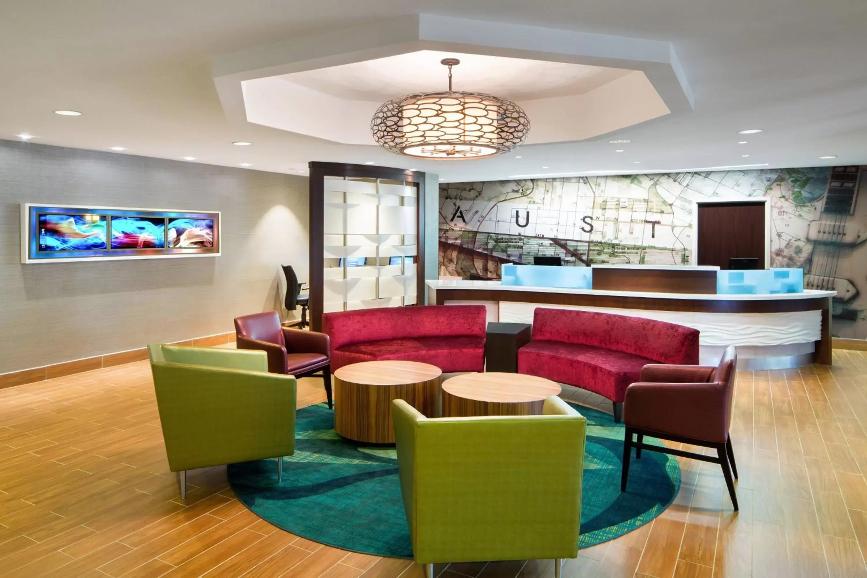 Lobby or reception, Lounge/Bar in SpringHill Suites Austin South
