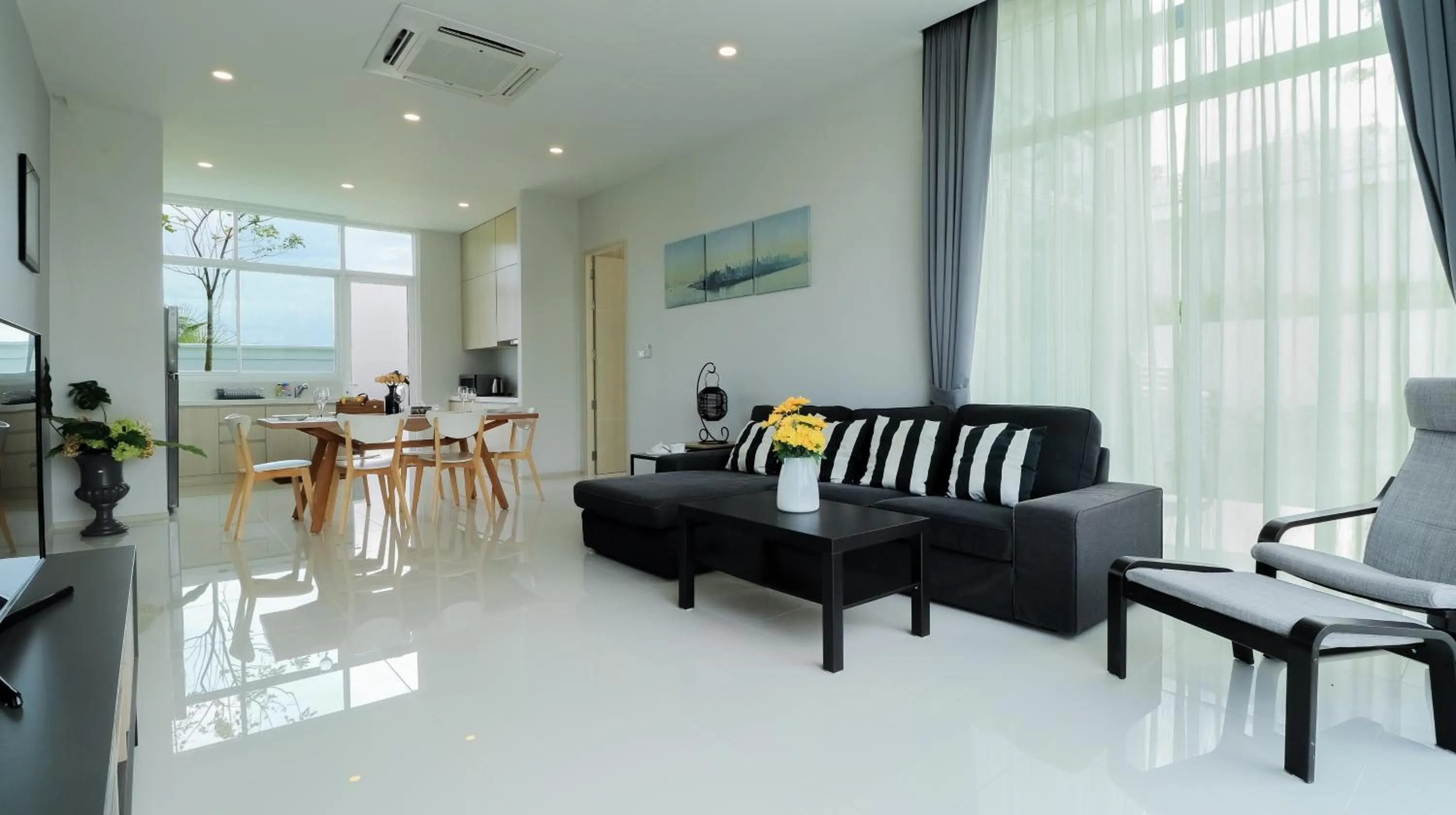 Living room in Chaum Haus Pool Villas