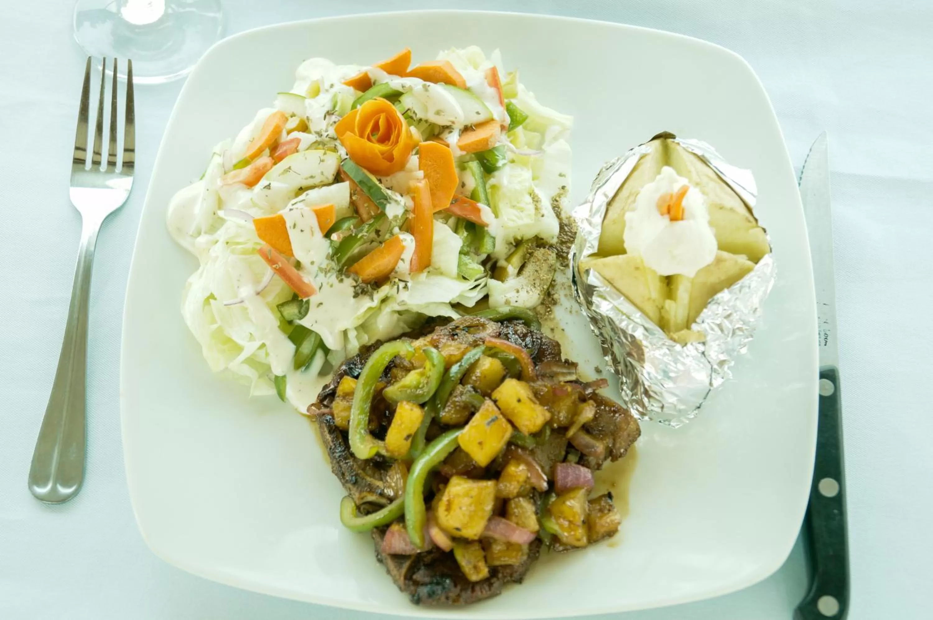 Food close-up in Rumors Resort Hotel