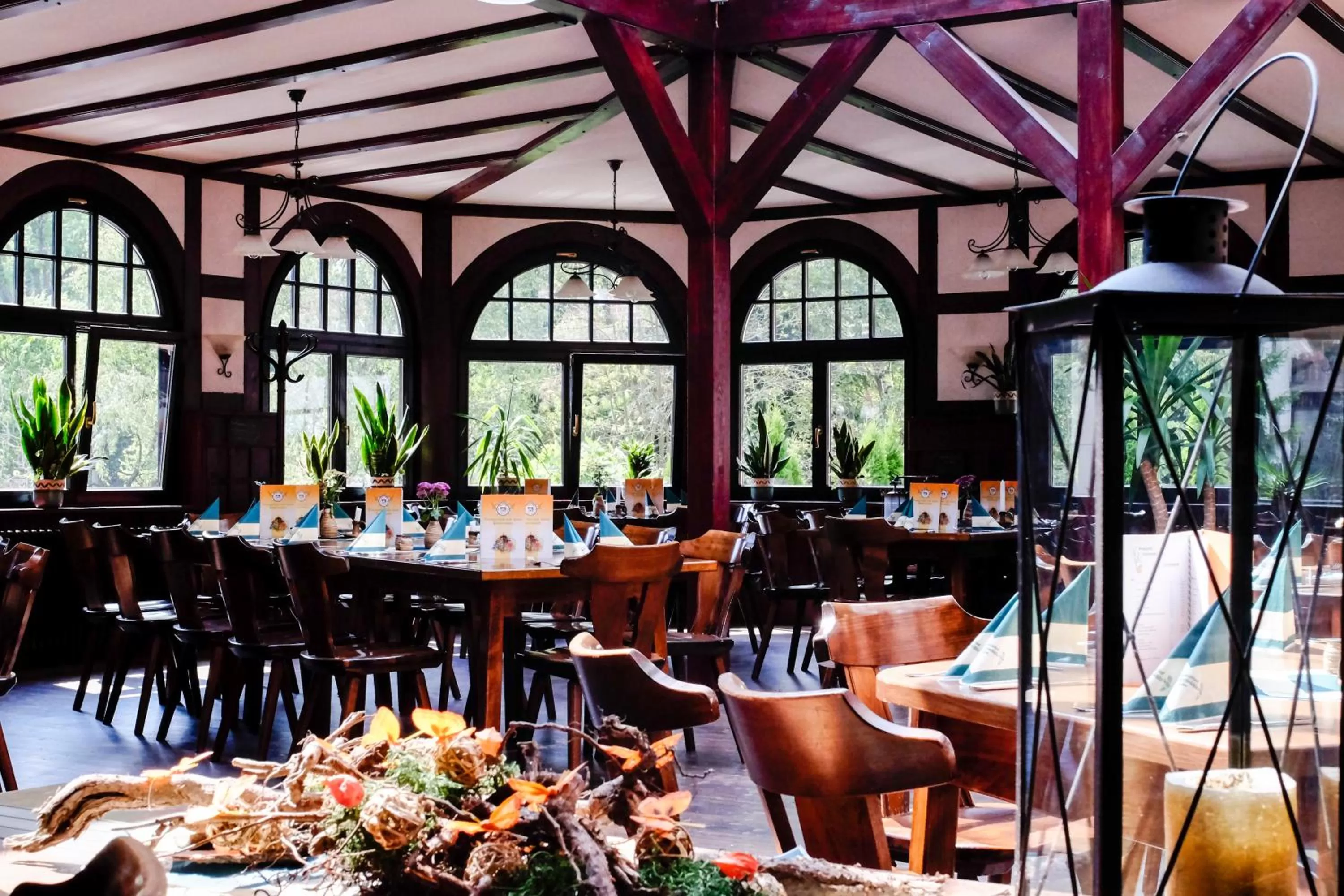 Dining area in Braugasthof Papiermühle