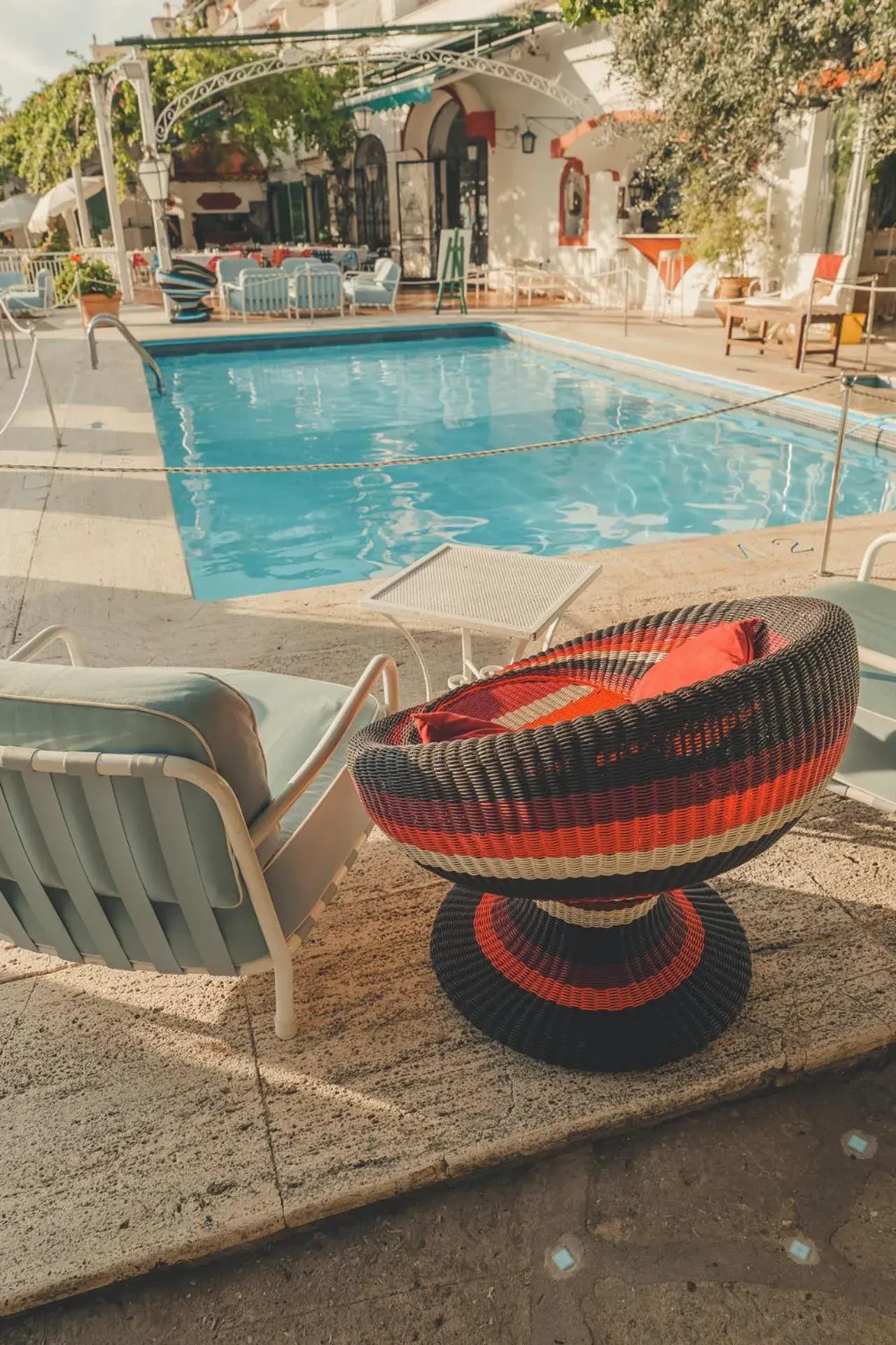 Summer, Swimming Pool in Hotel Poseidon