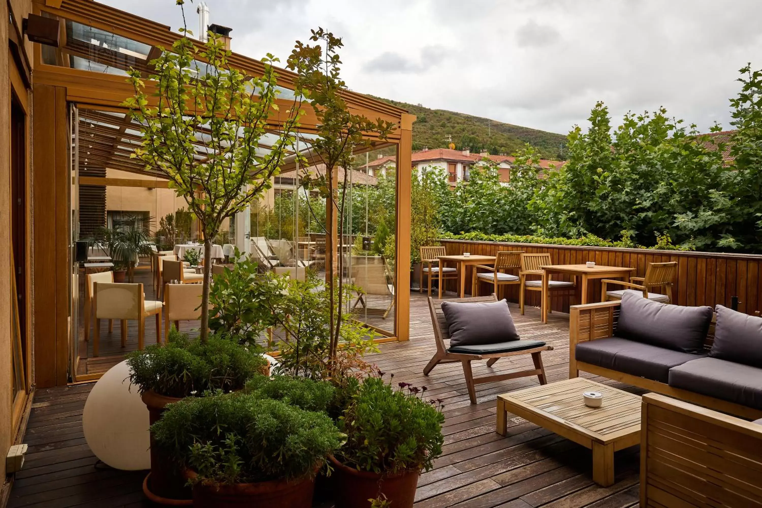 Balcony/Terrace in Echaurren Hotel Gastronómico