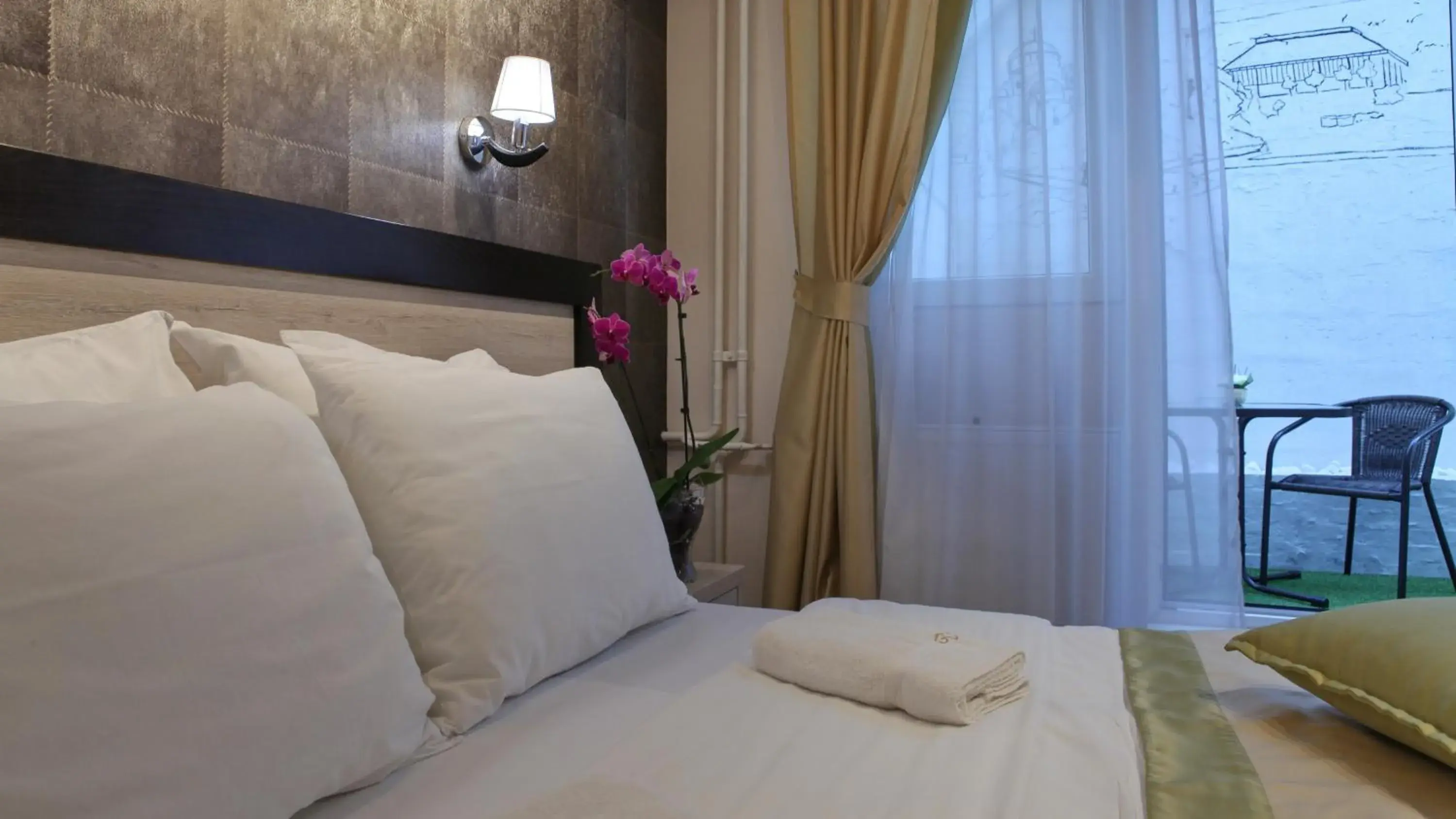 Bed in Garni Hotel Vozarev Bed in Garni Hotel Vozarev