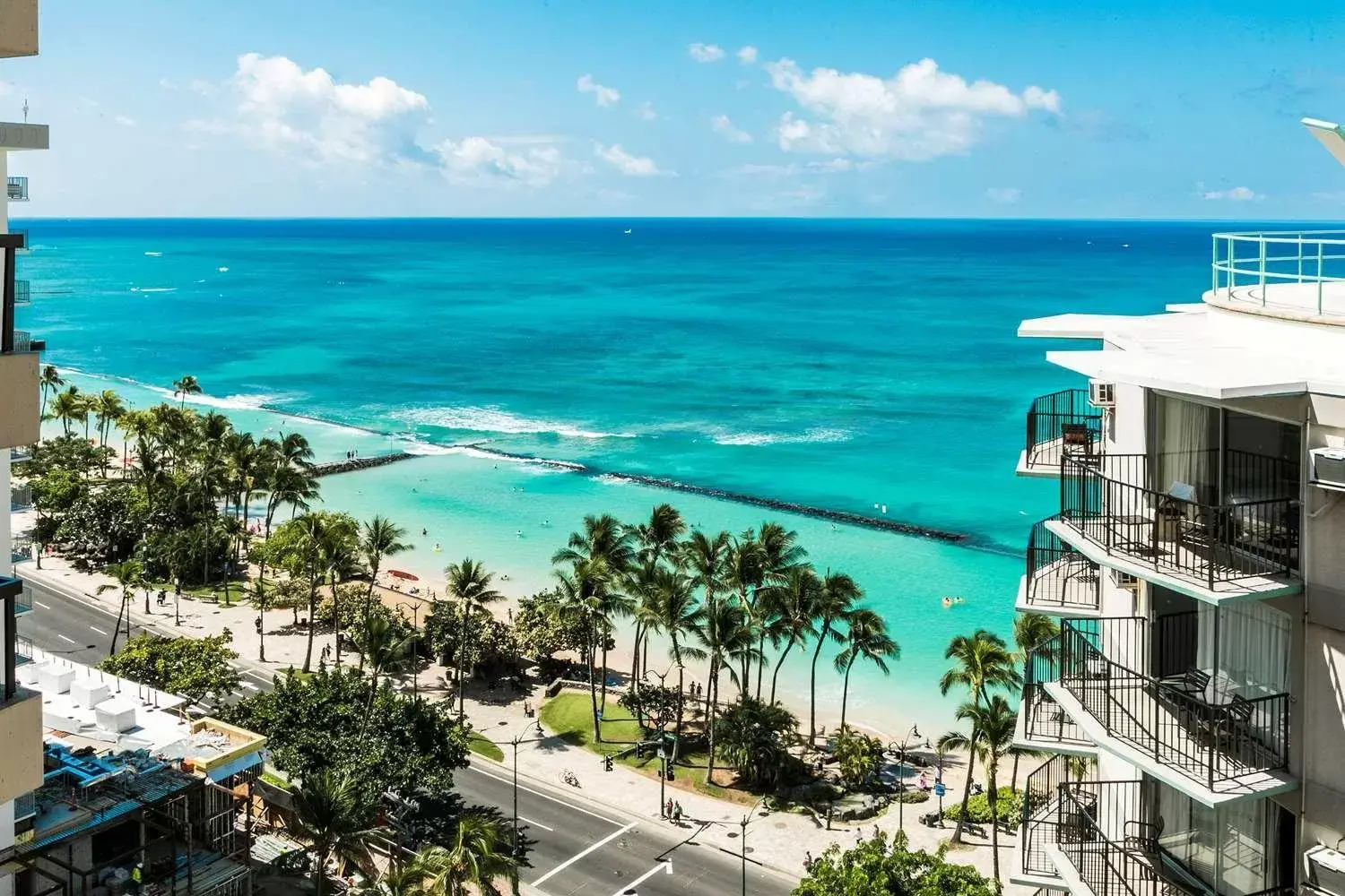 Patio, Sea View in Aston Waikiki Beach Tower