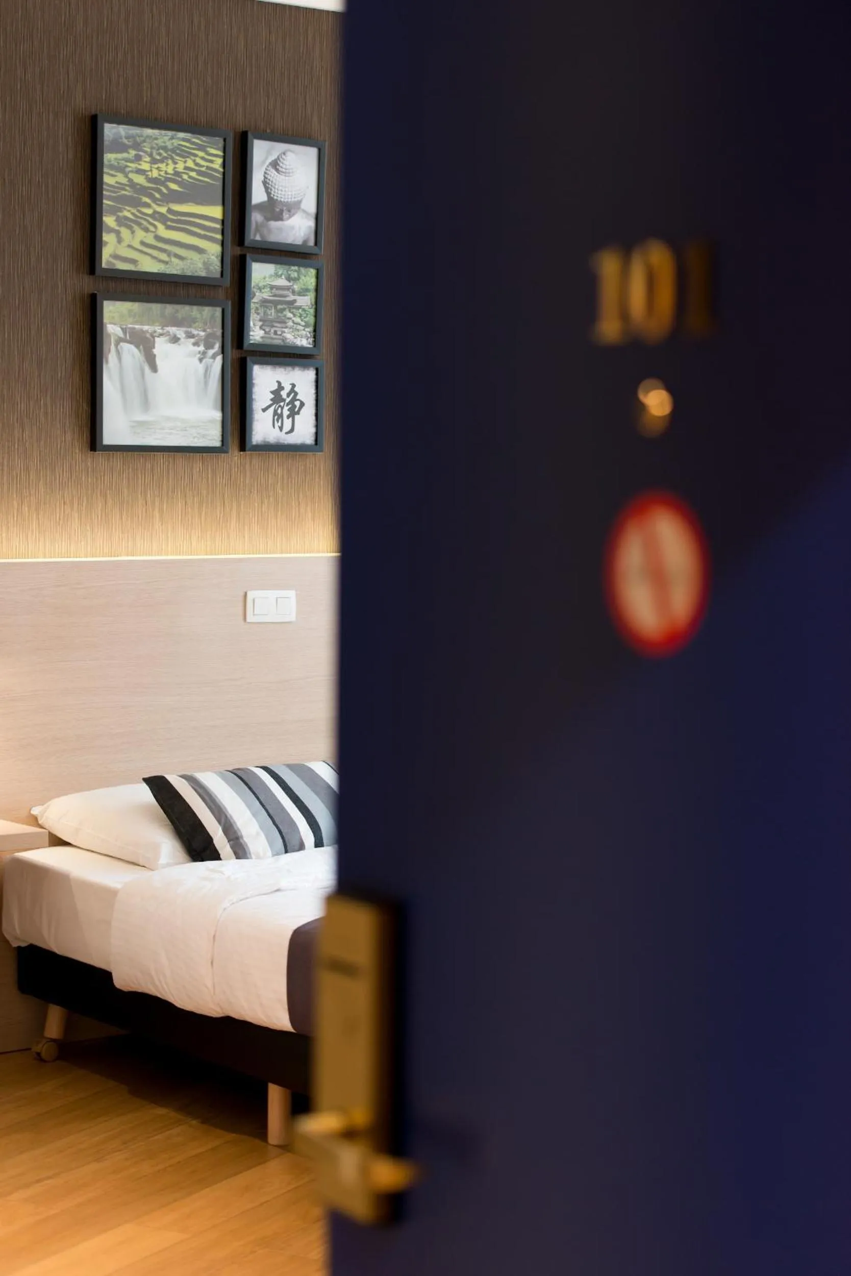 Bed in Univers Hotel Liege-Guillemins