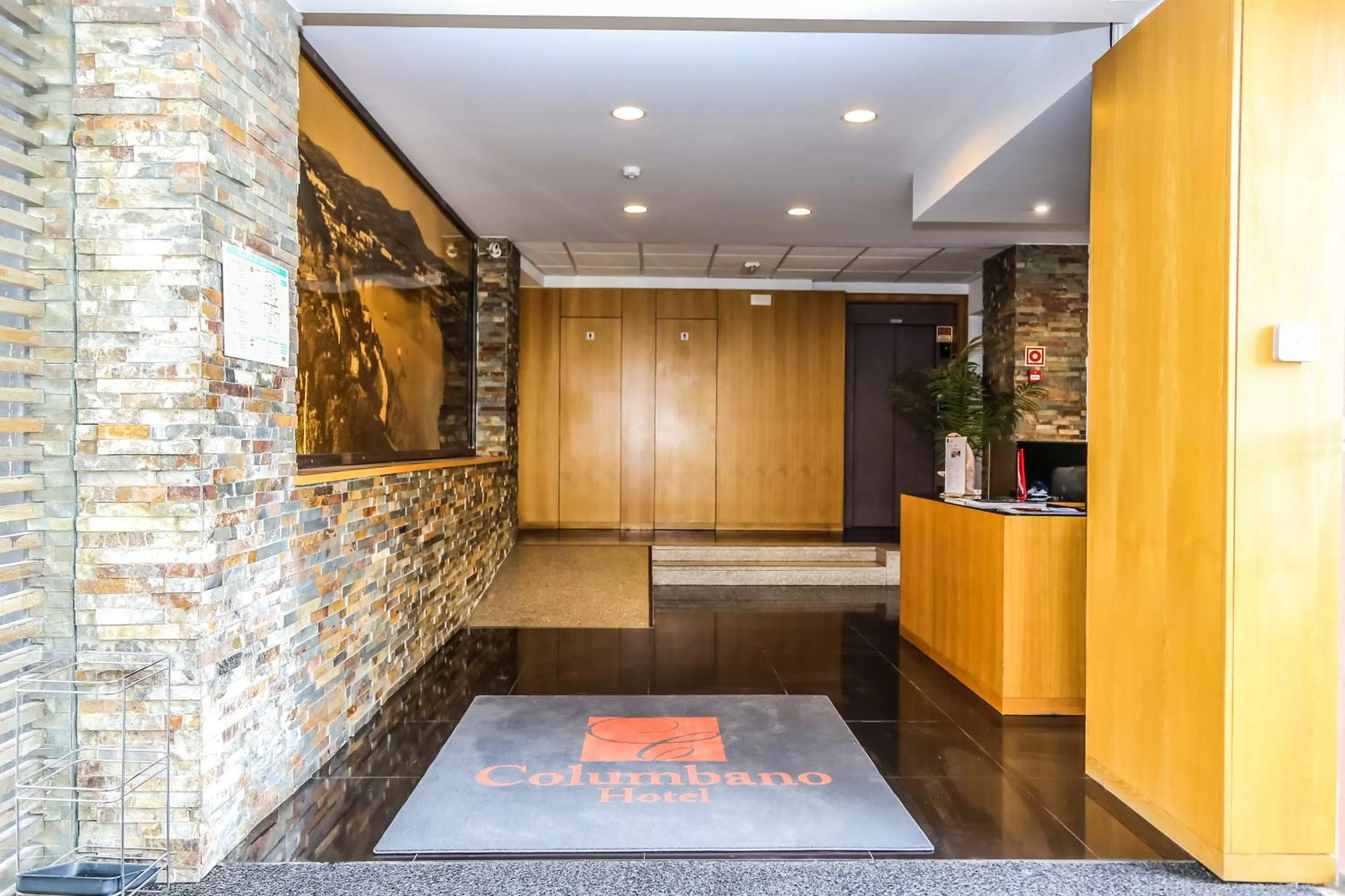 Lobby or reception in Hotel Columbano