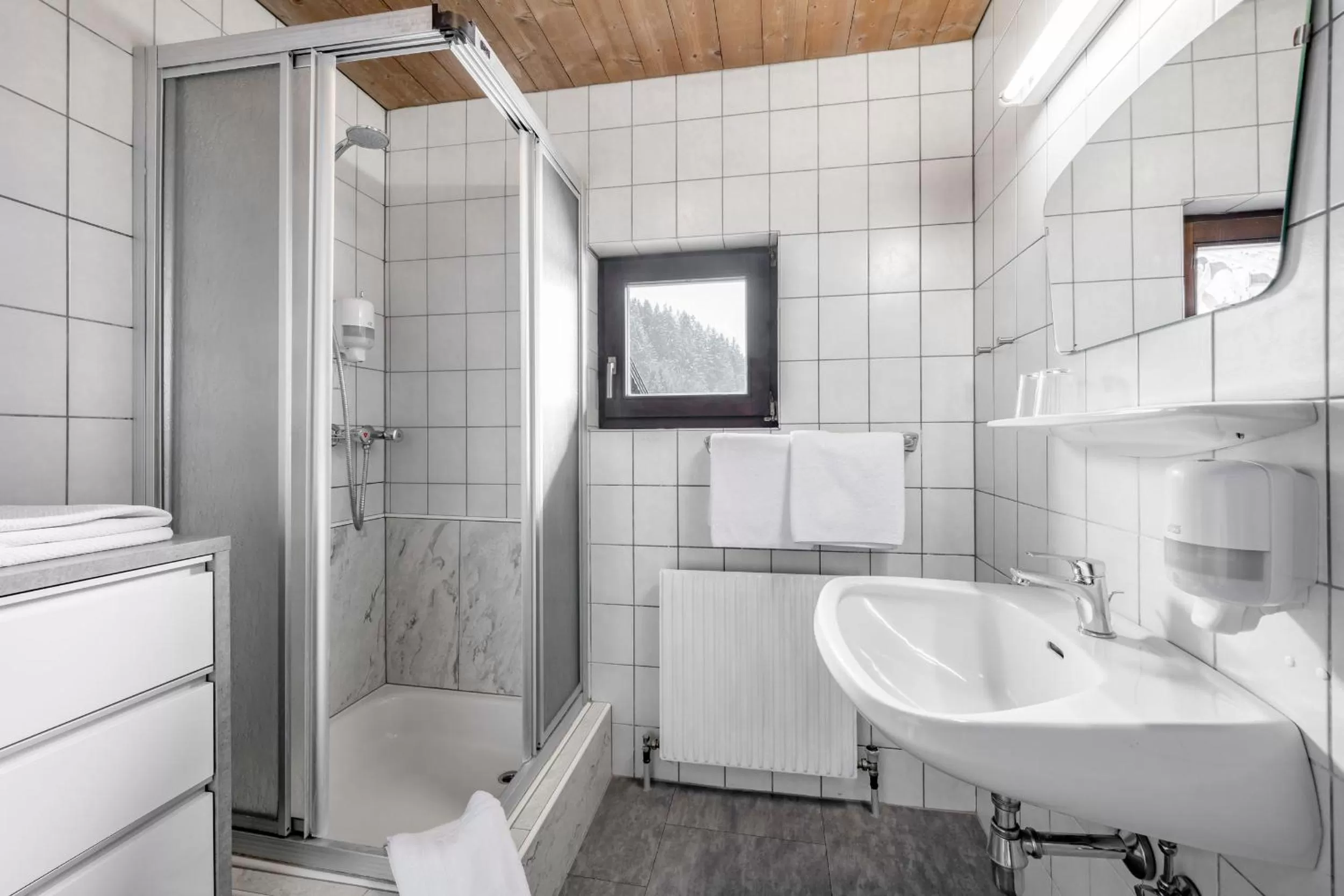 Shower in Gasthof Schroll