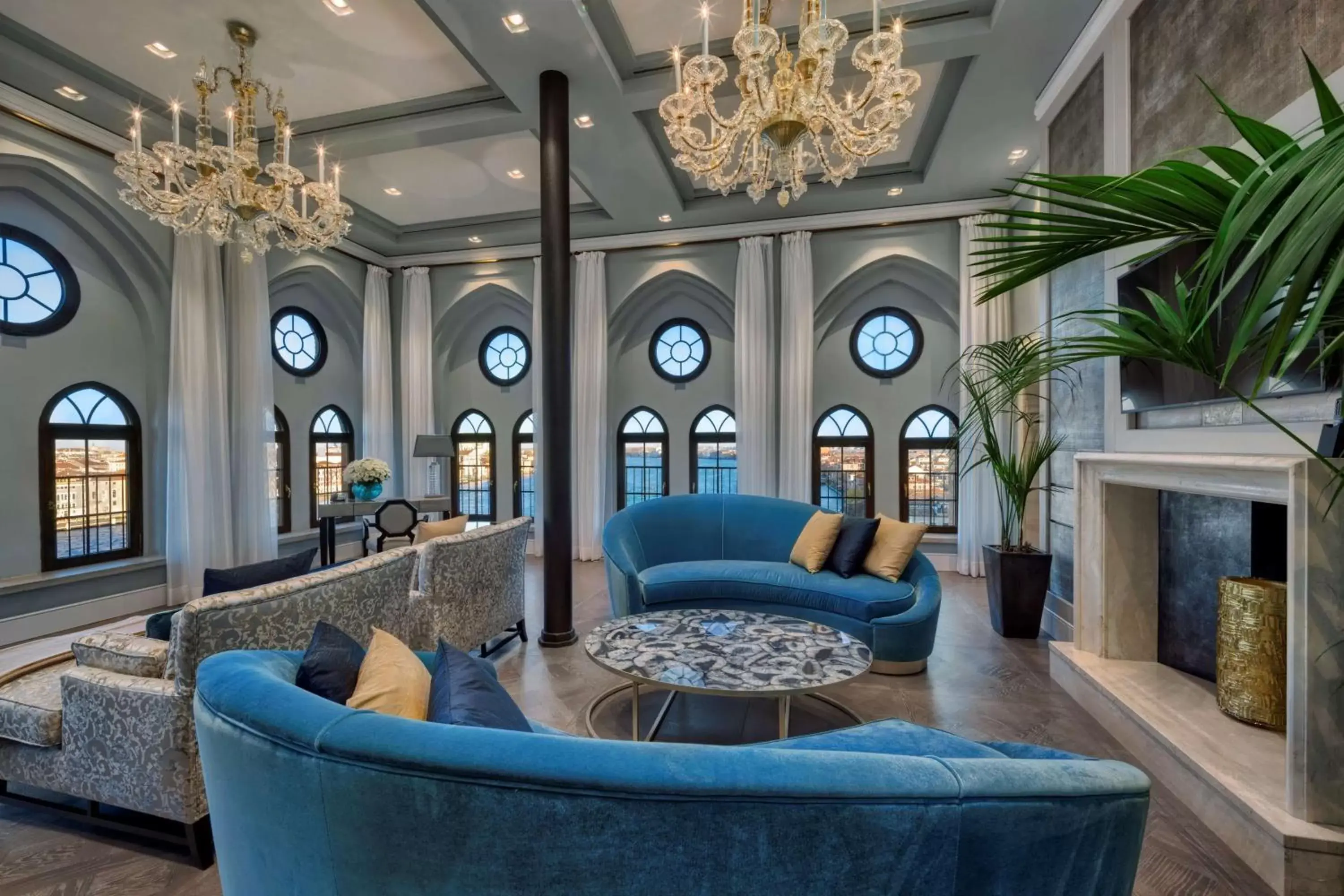 Living room, Lobby/Reception in Hilton Molino Stucky Venice