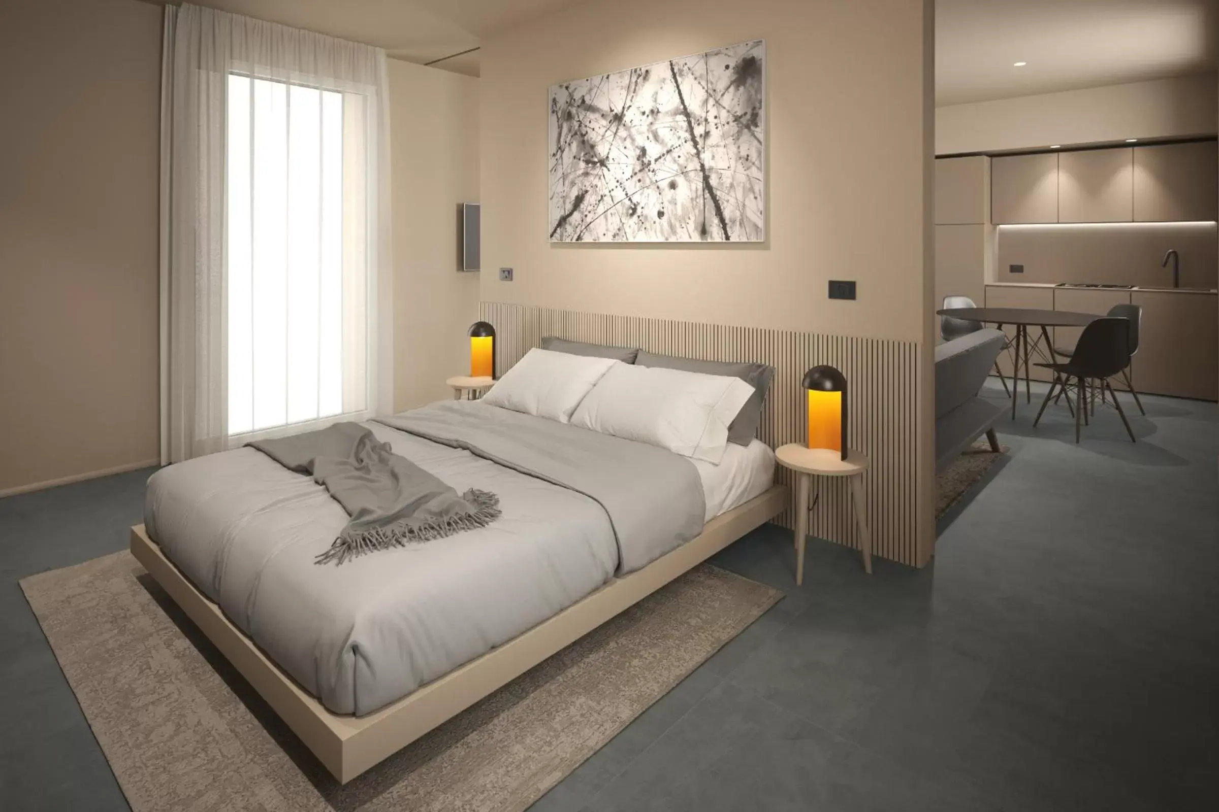 Bed in Amare Suite & Apartments