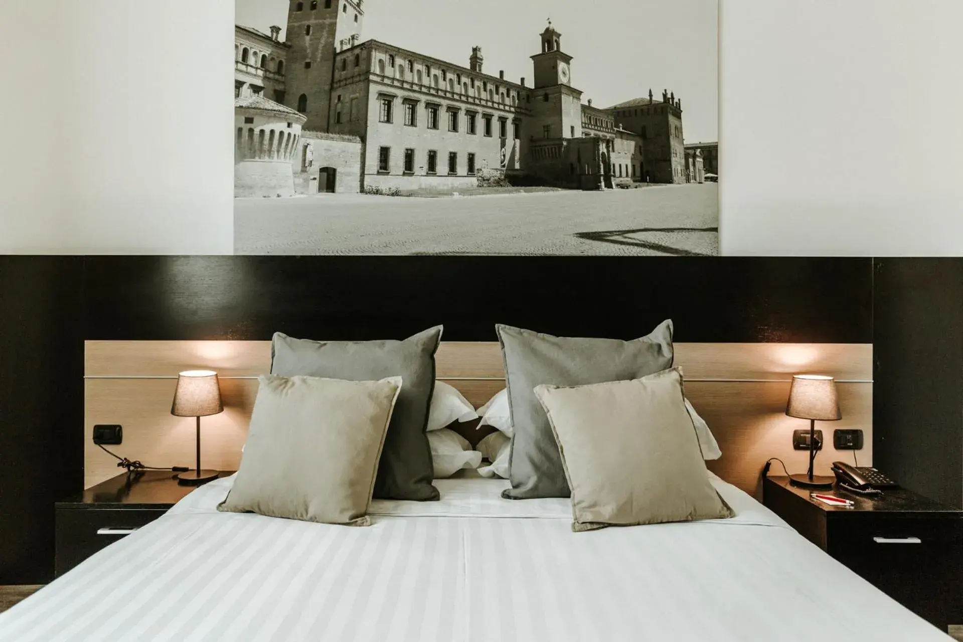 Bed in Hotel Carpi