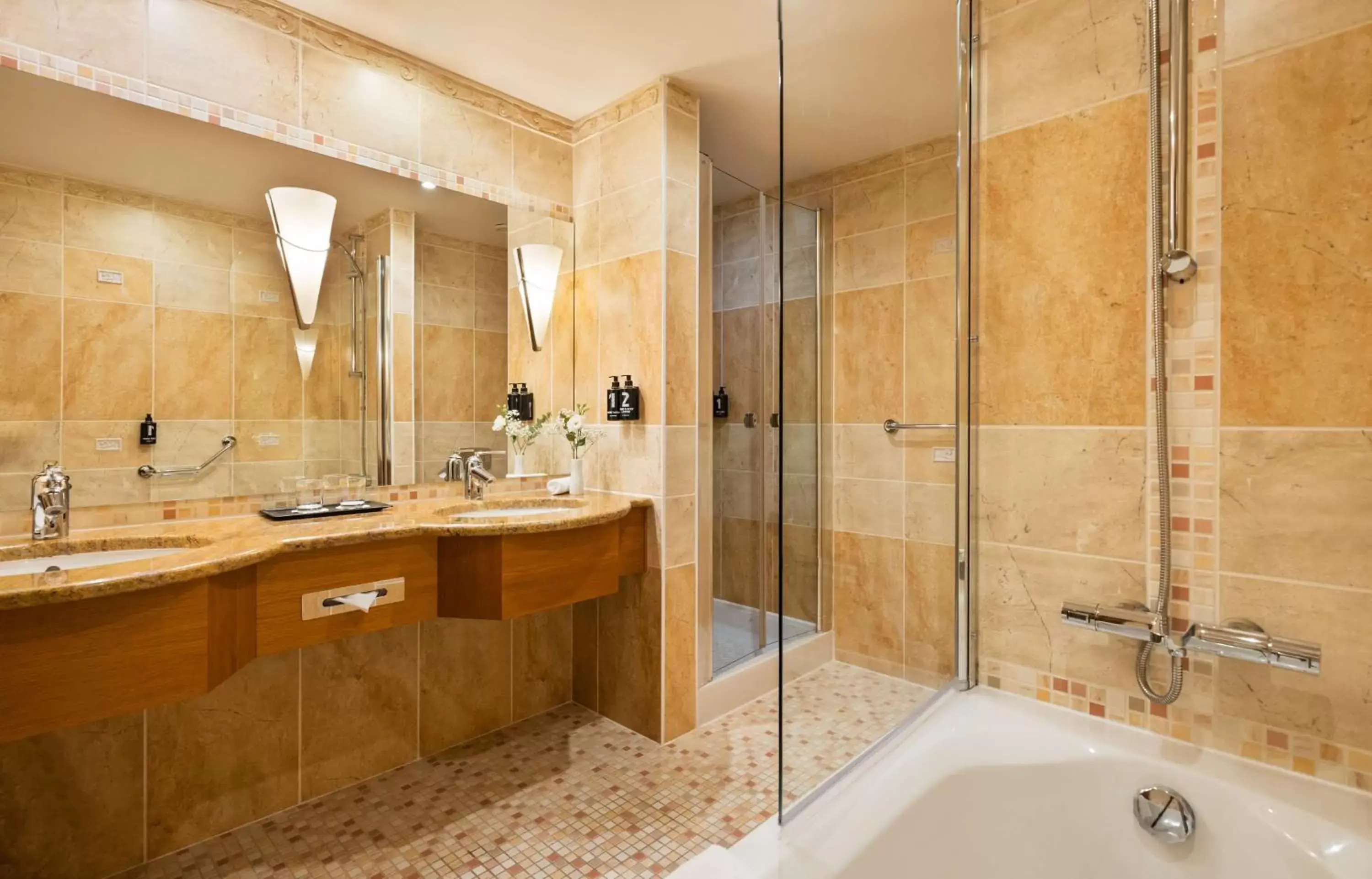 Bathroom in Lindner Hotel Prague Castle, part of JdV by Hyatt