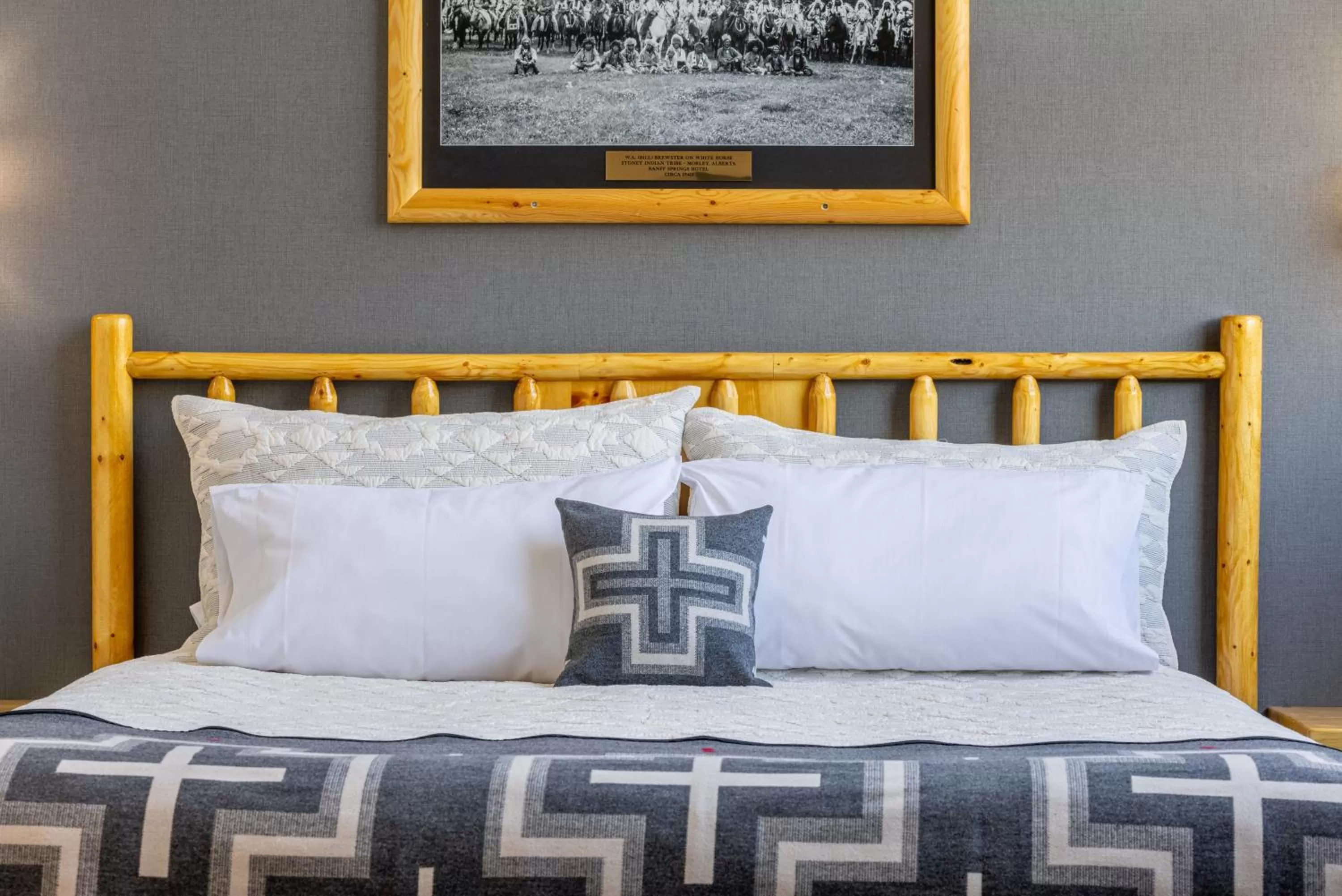 Bed in Brewster Mountain Lodge