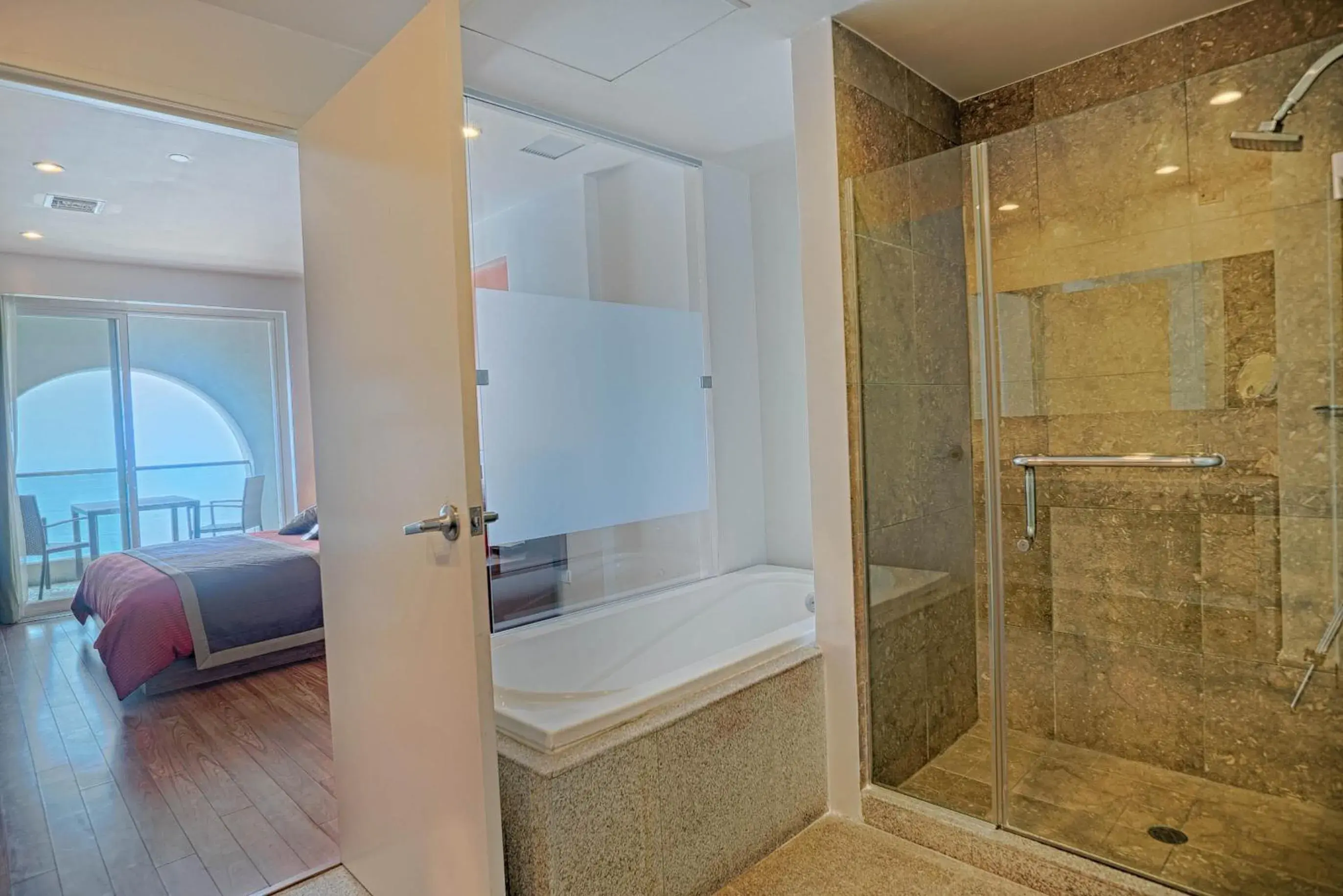 Shower, Bathroom in Rosarito Beach Hotel