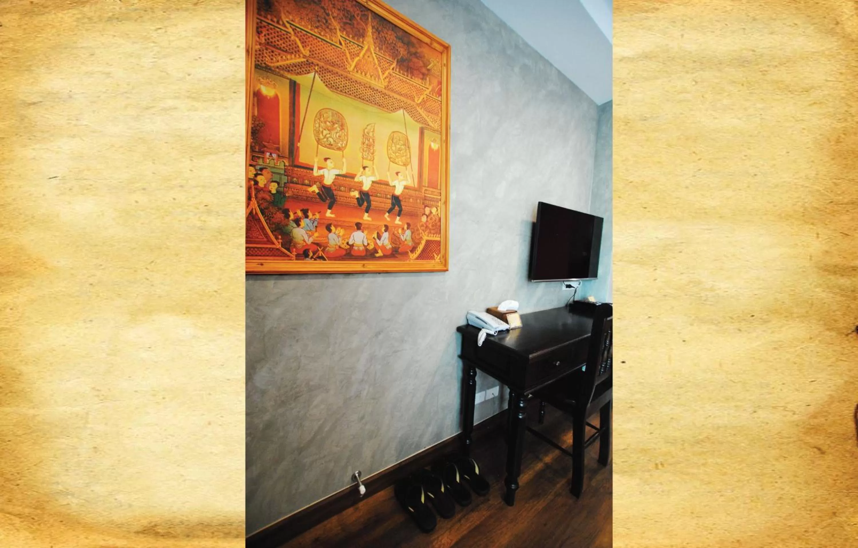 Decorative detail, TV/Entertainment Center in Focal Local Bed & Breakfast