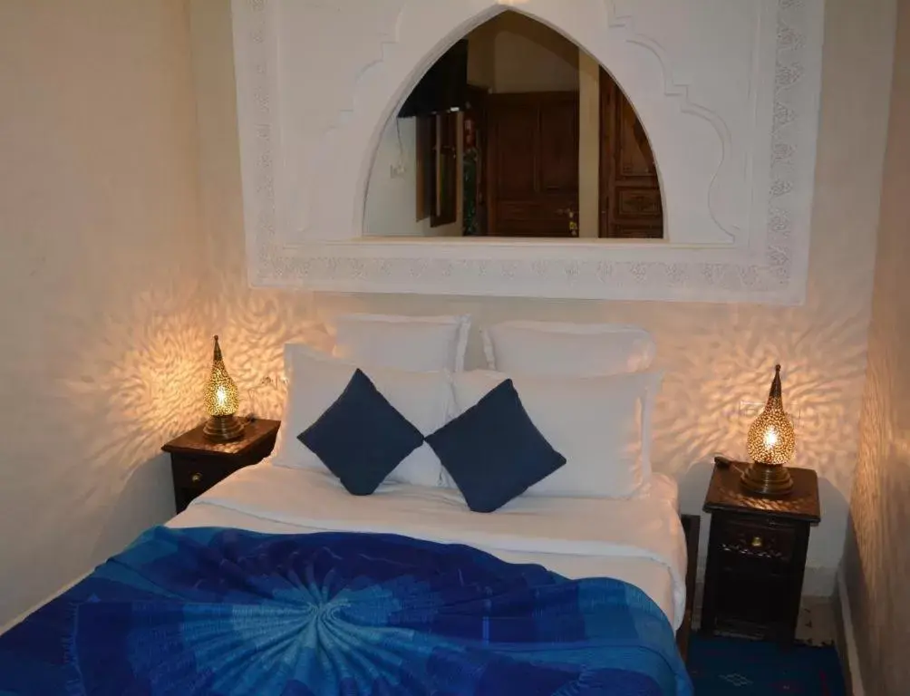 Bed in Riad Ghali Hotel & SPA