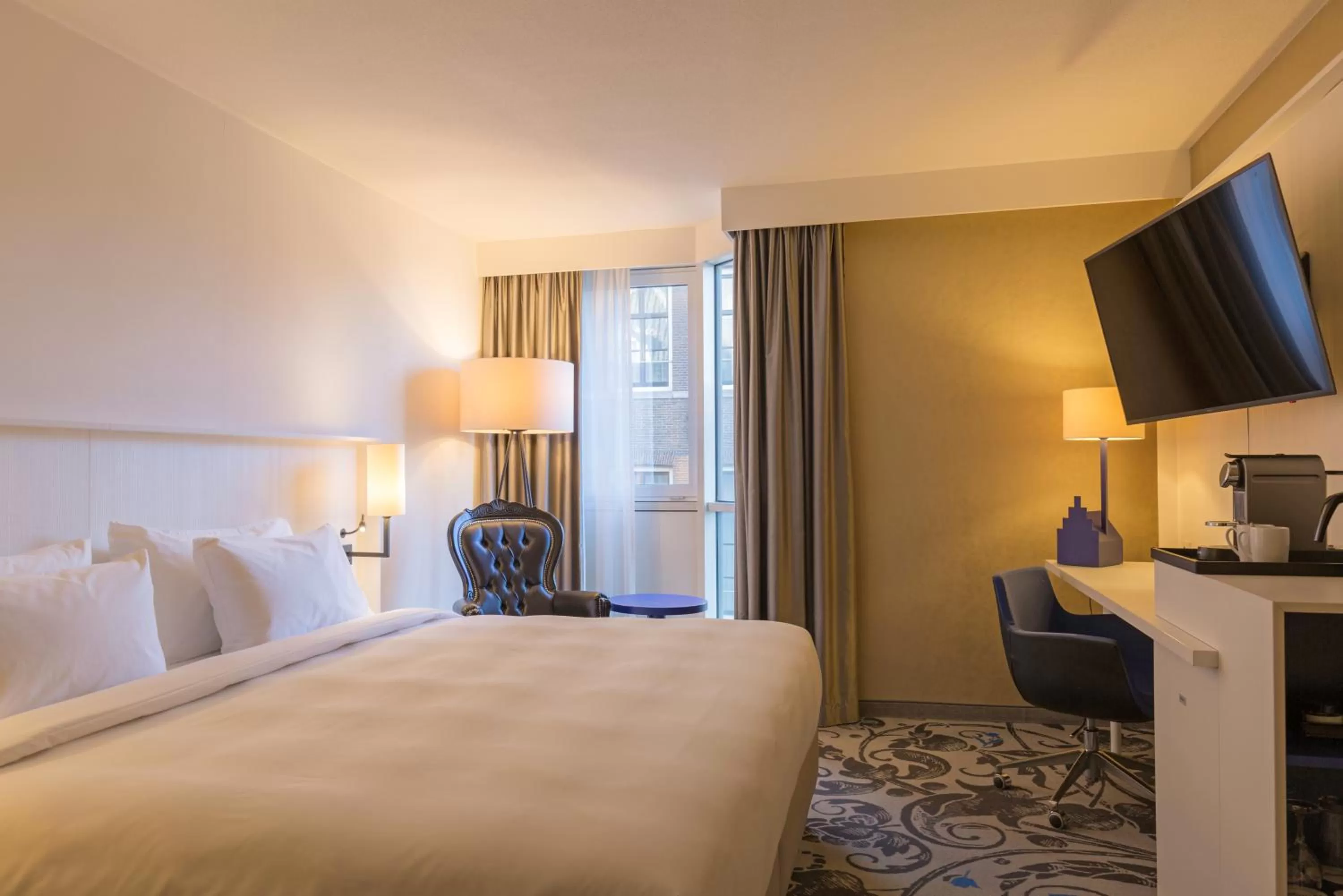 Bed in Radisson Blu Hotel, Amsterdam City Center