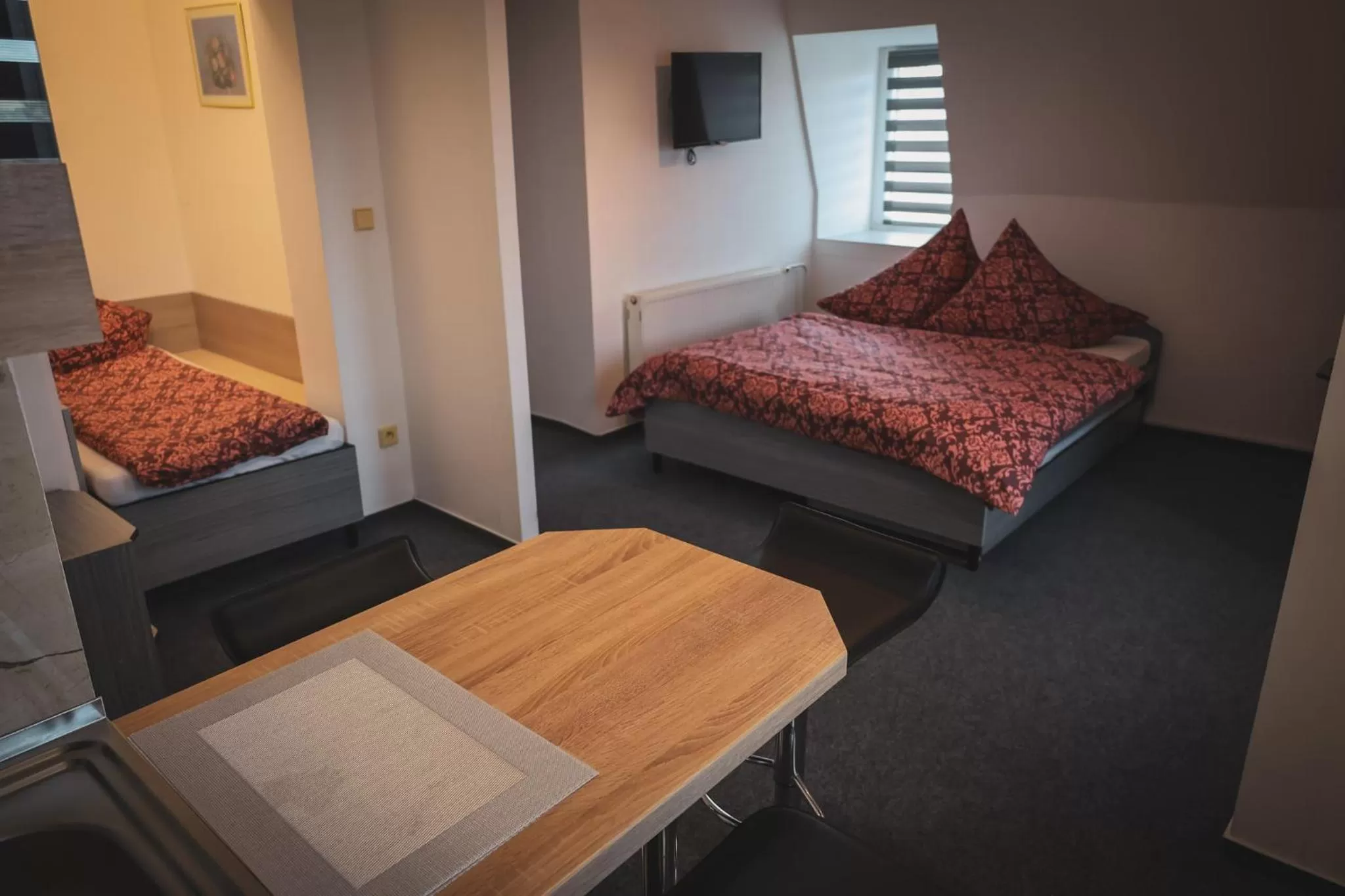 Bed in Hotel Apartment Faraon