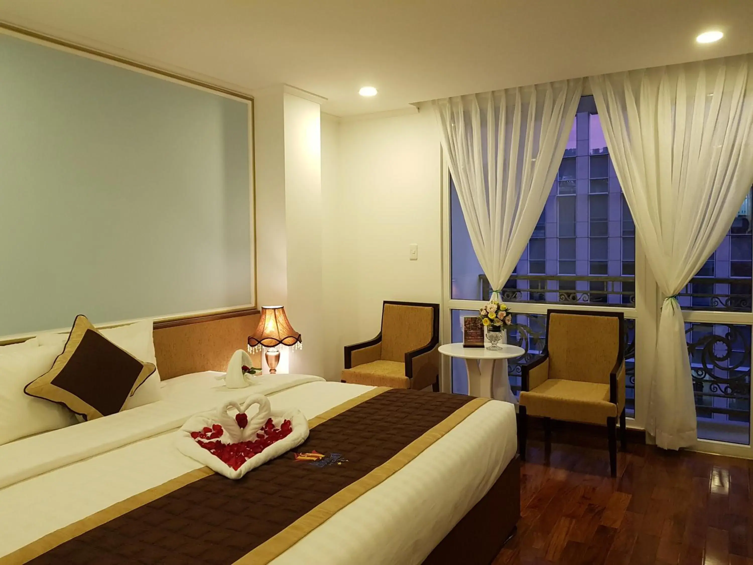 Bed in Huong Sen Annex Hotel