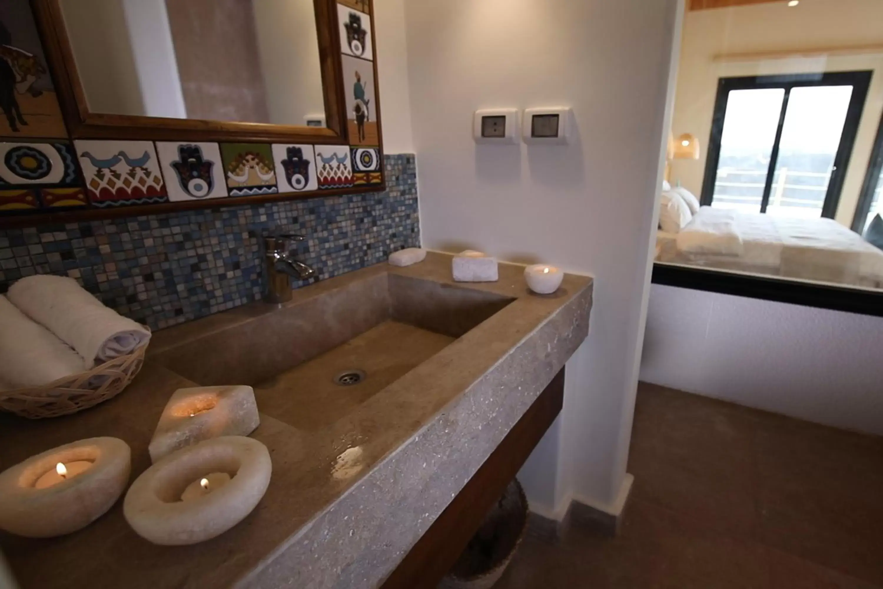 Bathroom in Benben by Dhara Hotels - Adults Only Bathroom in Benben by Dhara Hotels - Adults Only