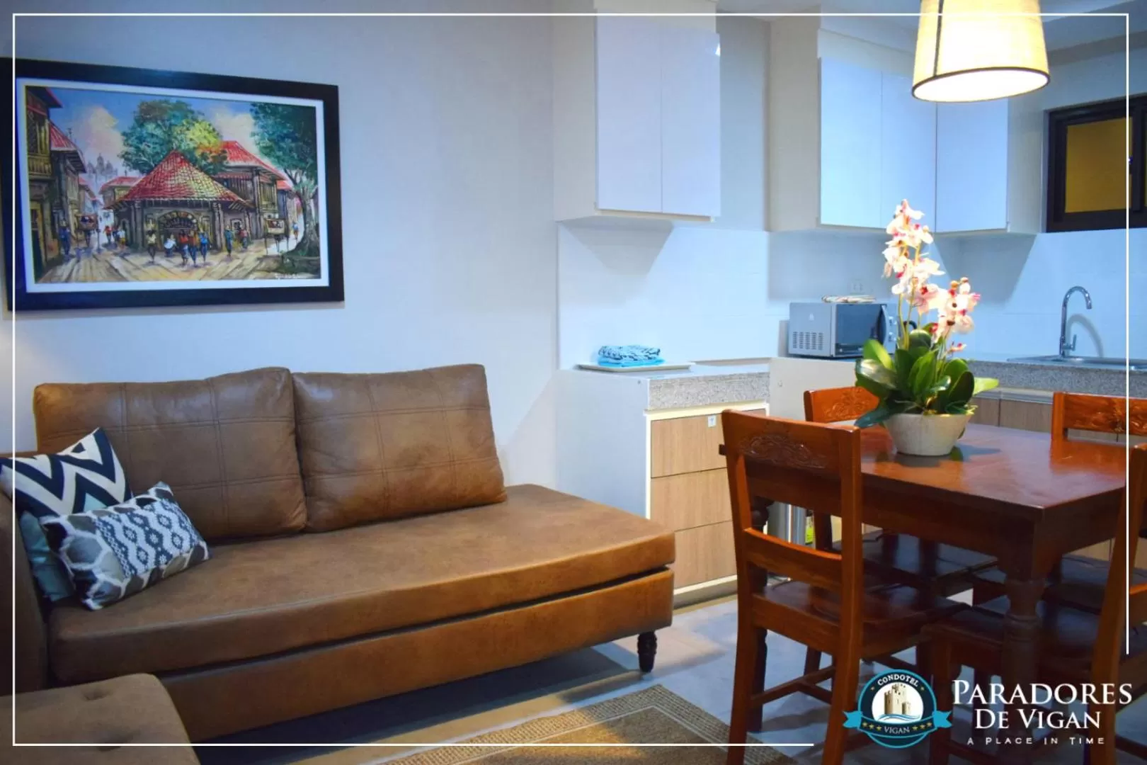 Living room in Paradores de Vigan