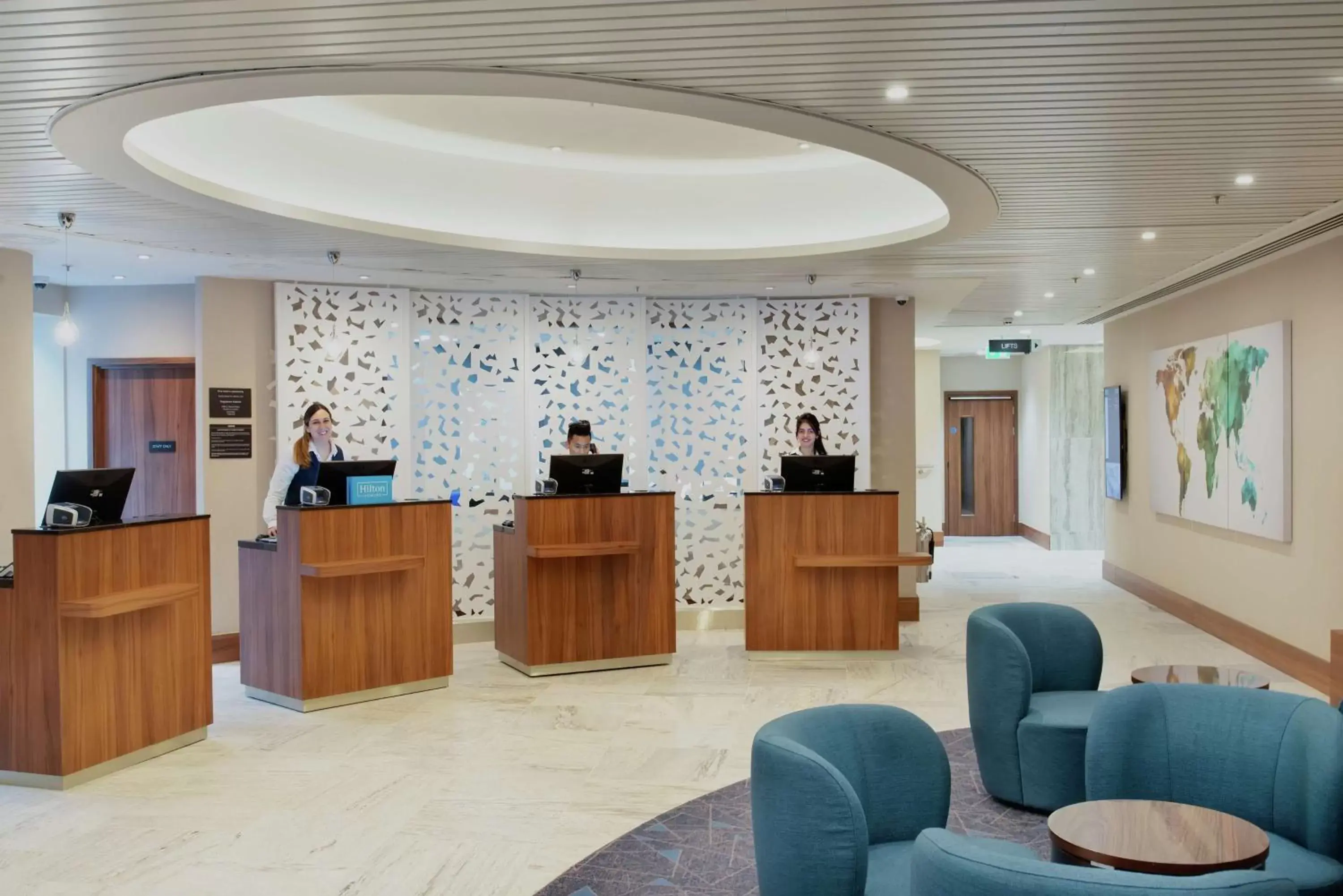 Lobby or reception, Lobby/Reception in Hilton Garden Inn London Heathrow Terminal 2 and 3