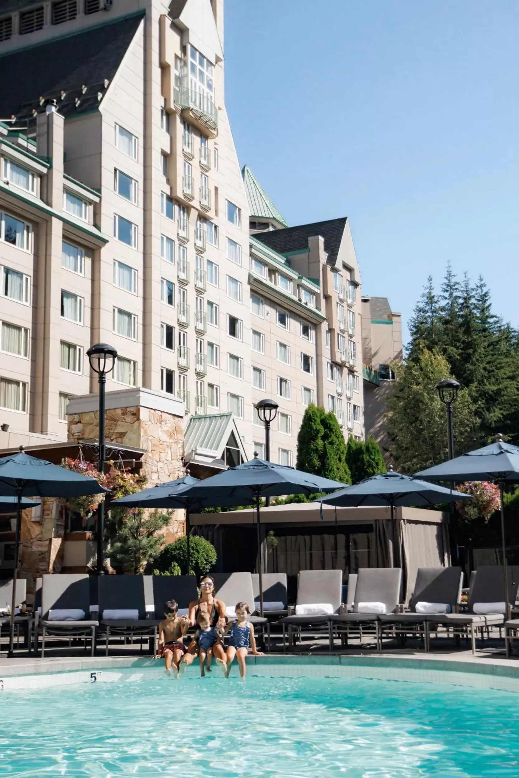 Swimming Pool in Fairmont Chateau Whistler