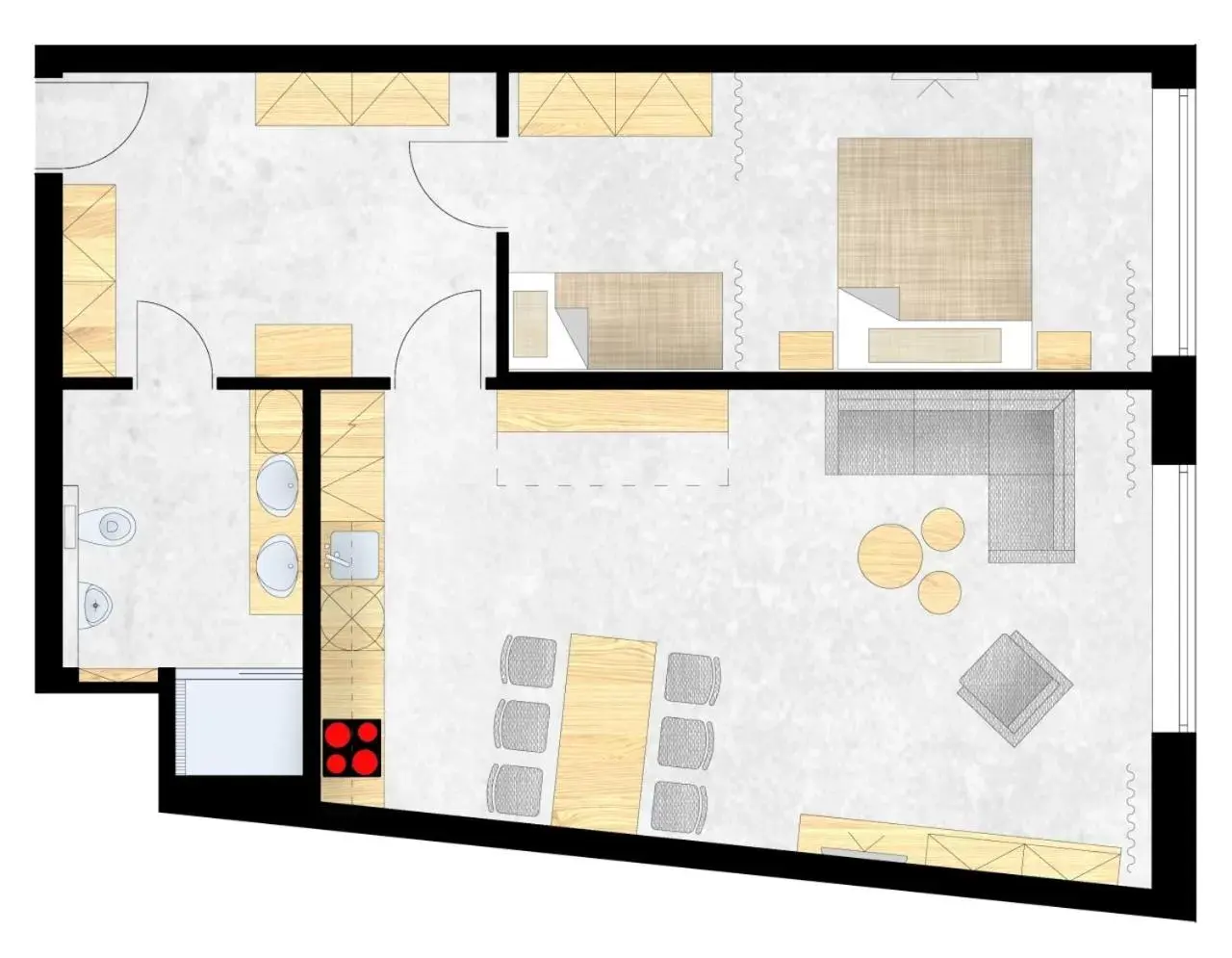 Floor Plan in Residence Trafick