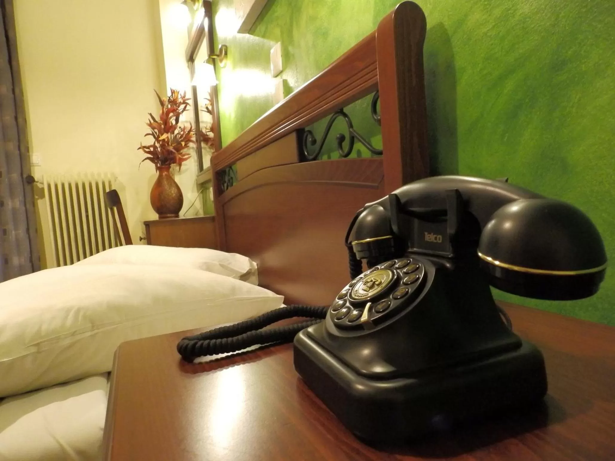 Bed in Pergamos Hotel