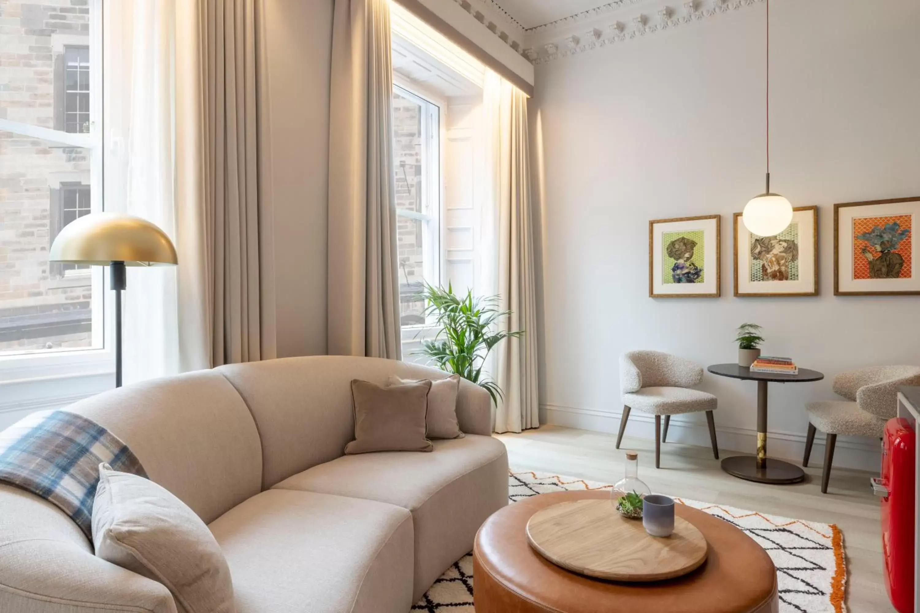 Living room, Seating Area in Virgin Hotels Edinburgh