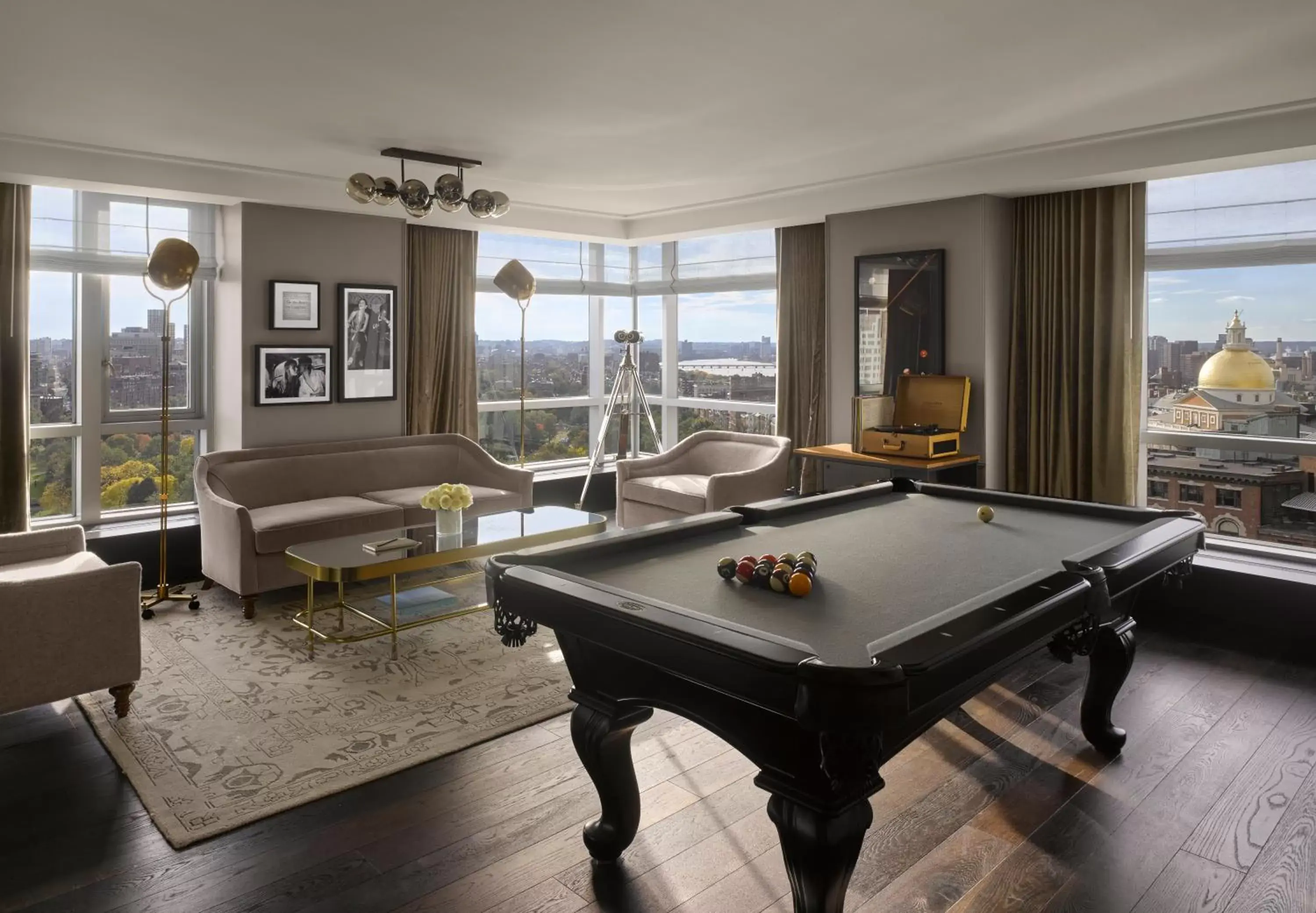 Photo of the whole room, Billiards in Hotel AKA Boston Common