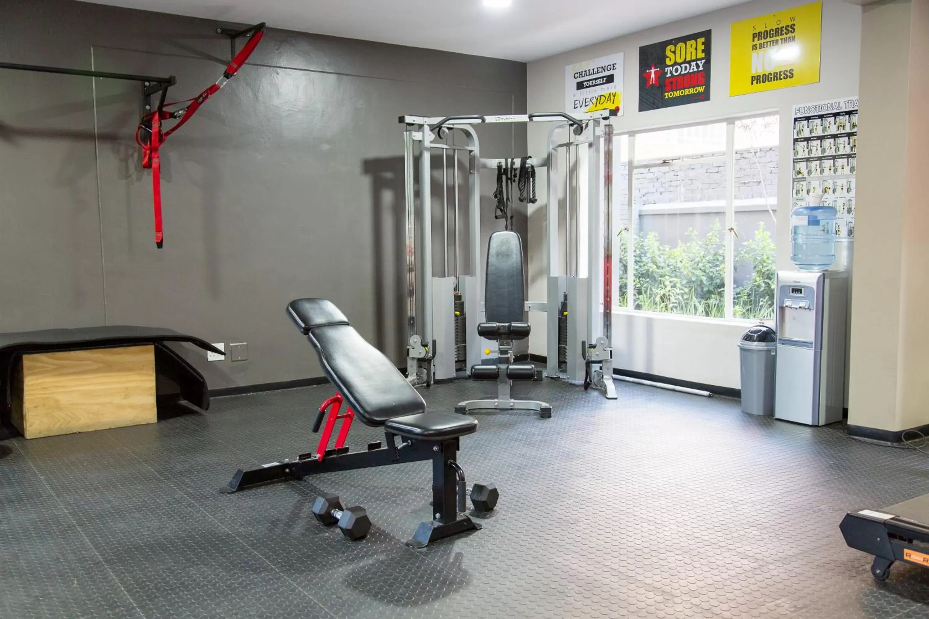 Fitness centre/facilities in Hotel 224 & Apartments