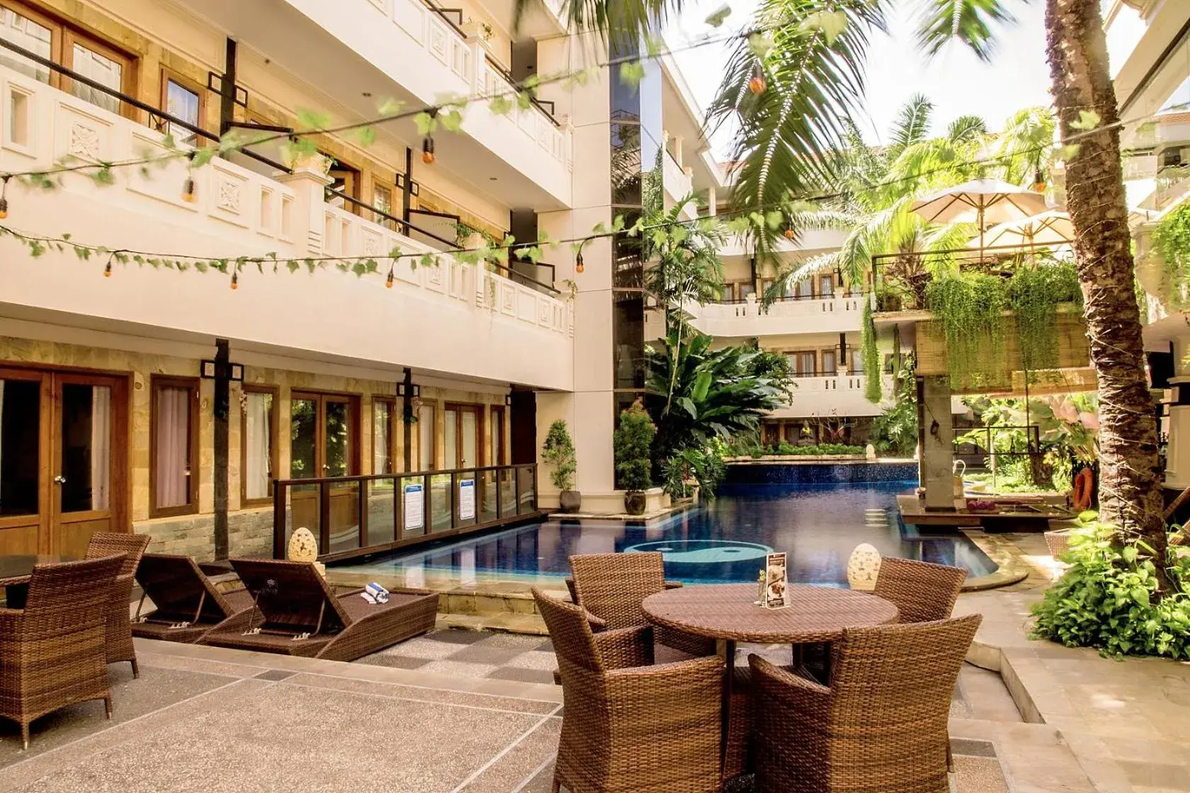 Property building, Swimming Pool in Famous Hotel Kuta Formerly Permata Kuta Hotel