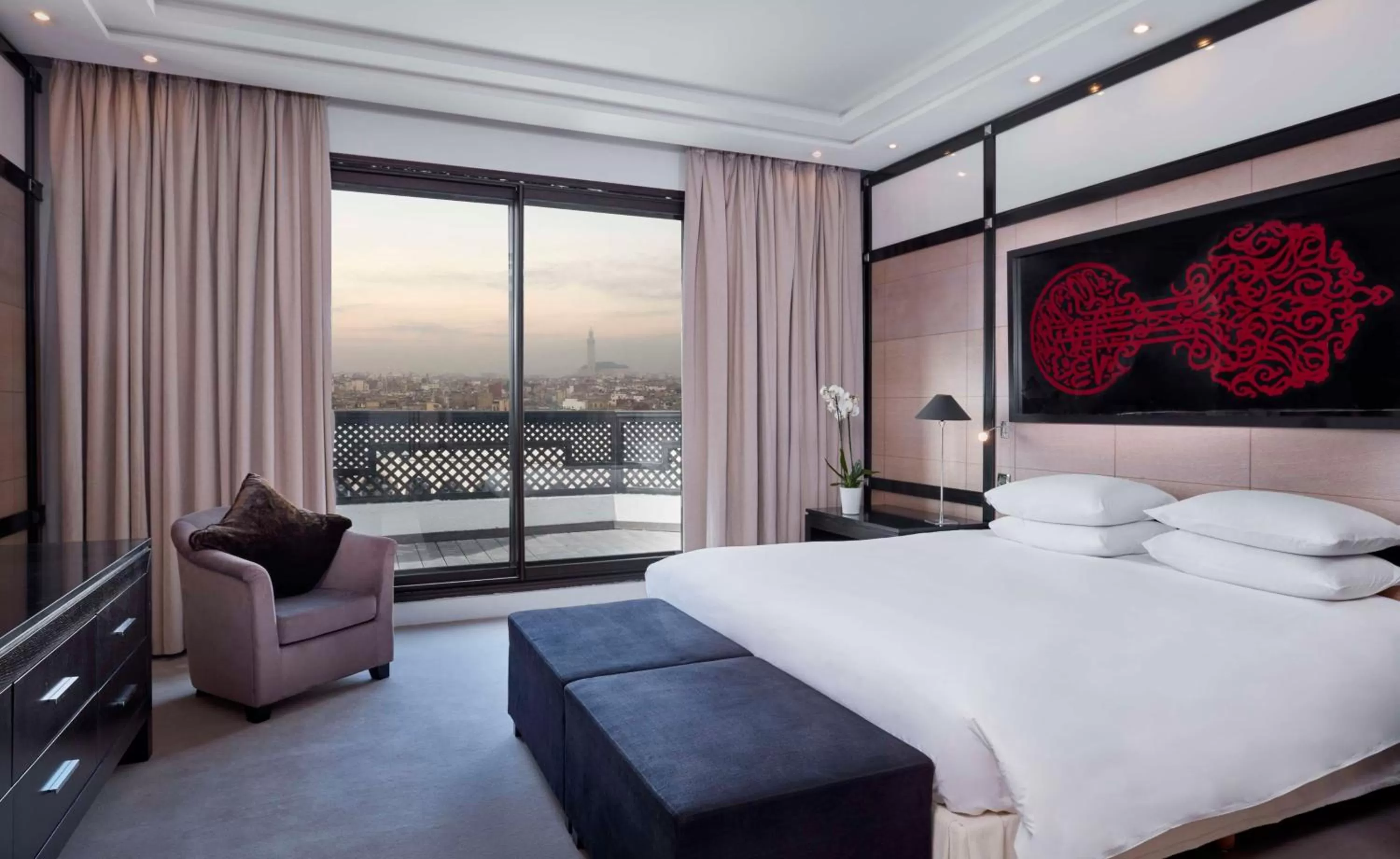 Photo of the whole room, Bed in Hyatt Regency Casablanca