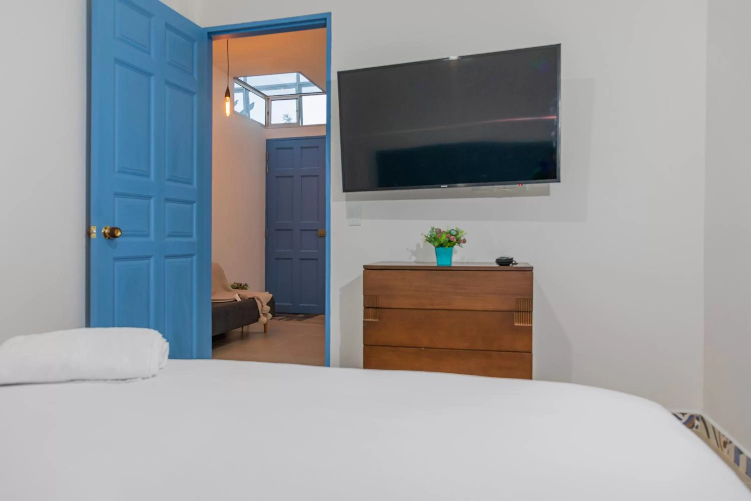 TV and multimedia, Bed in Hotel Azulado Jericó