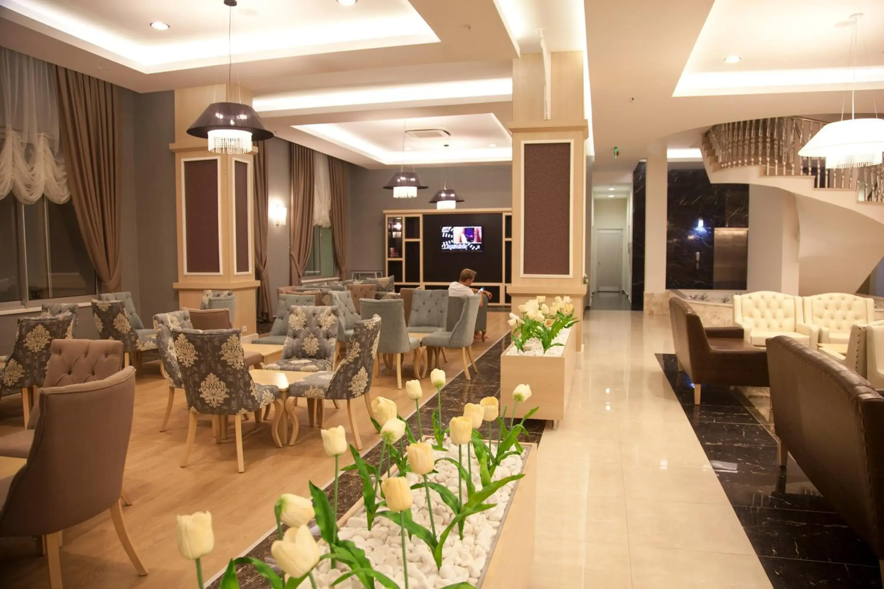 Lobby or reception, Restaurant/Places to Eat in Merve Sun Hotel & SPA