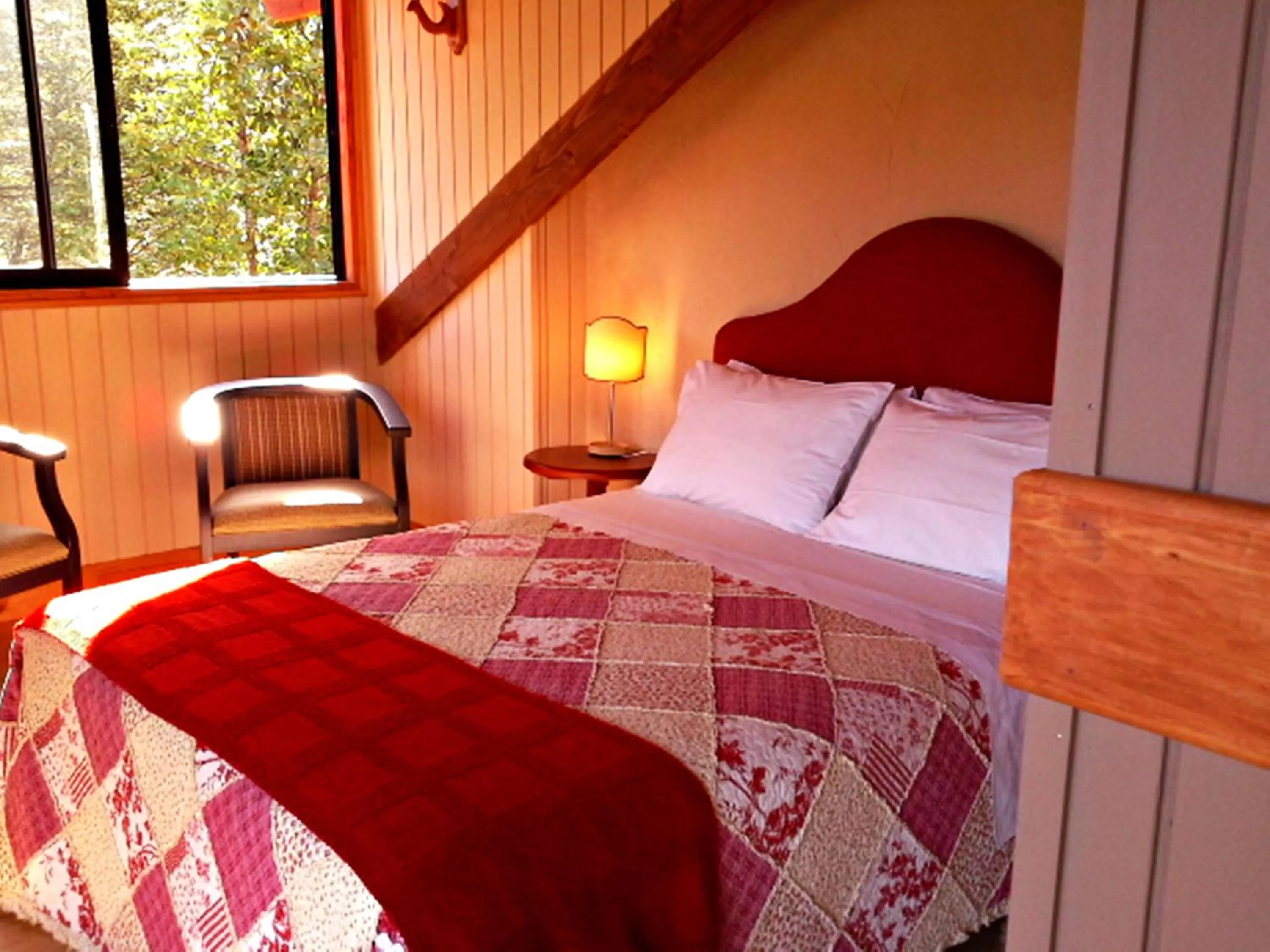 Bed in Hotel Salto del Carileufu